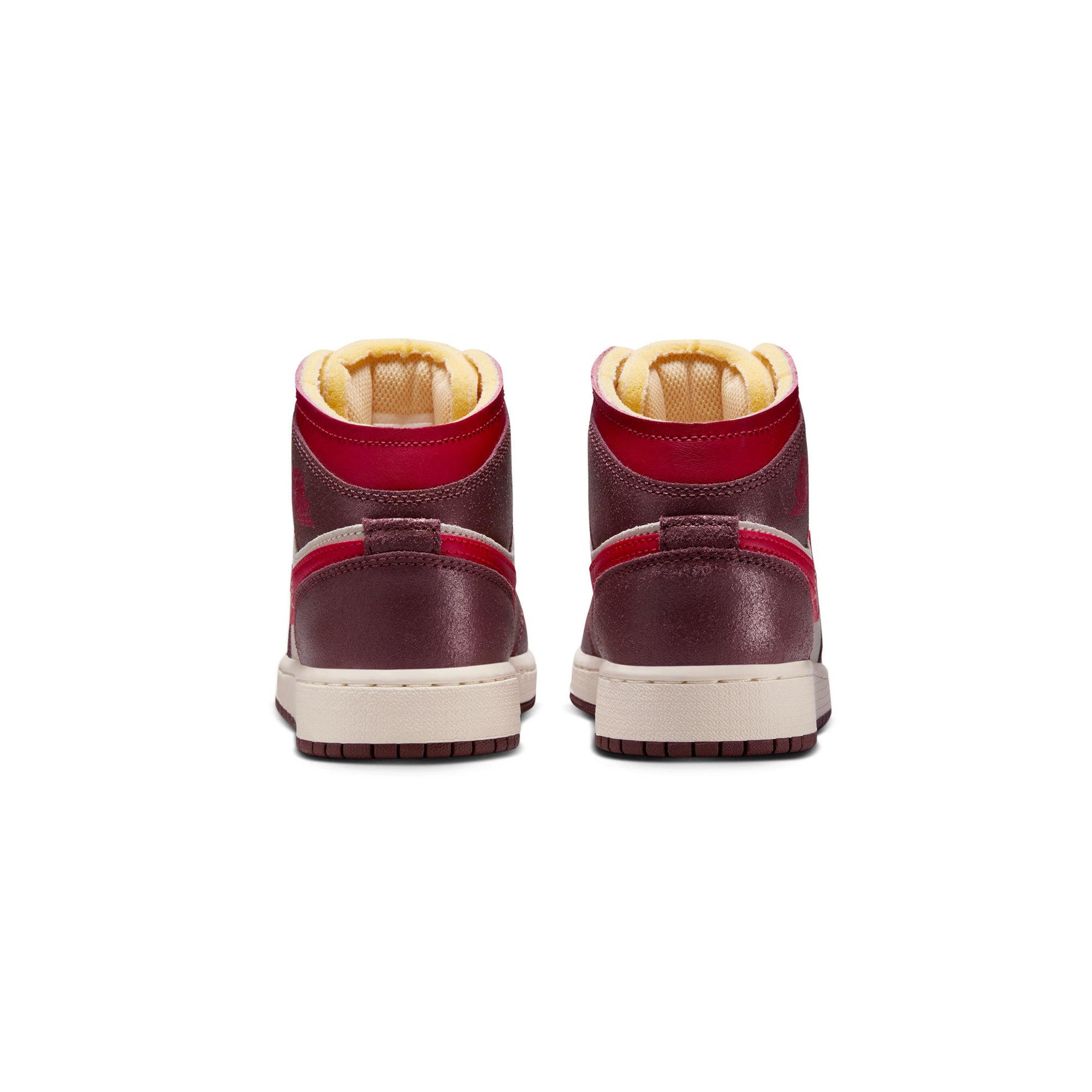 Air Jordan 1 Kids Mid SE "Buttered Toast" Shoes