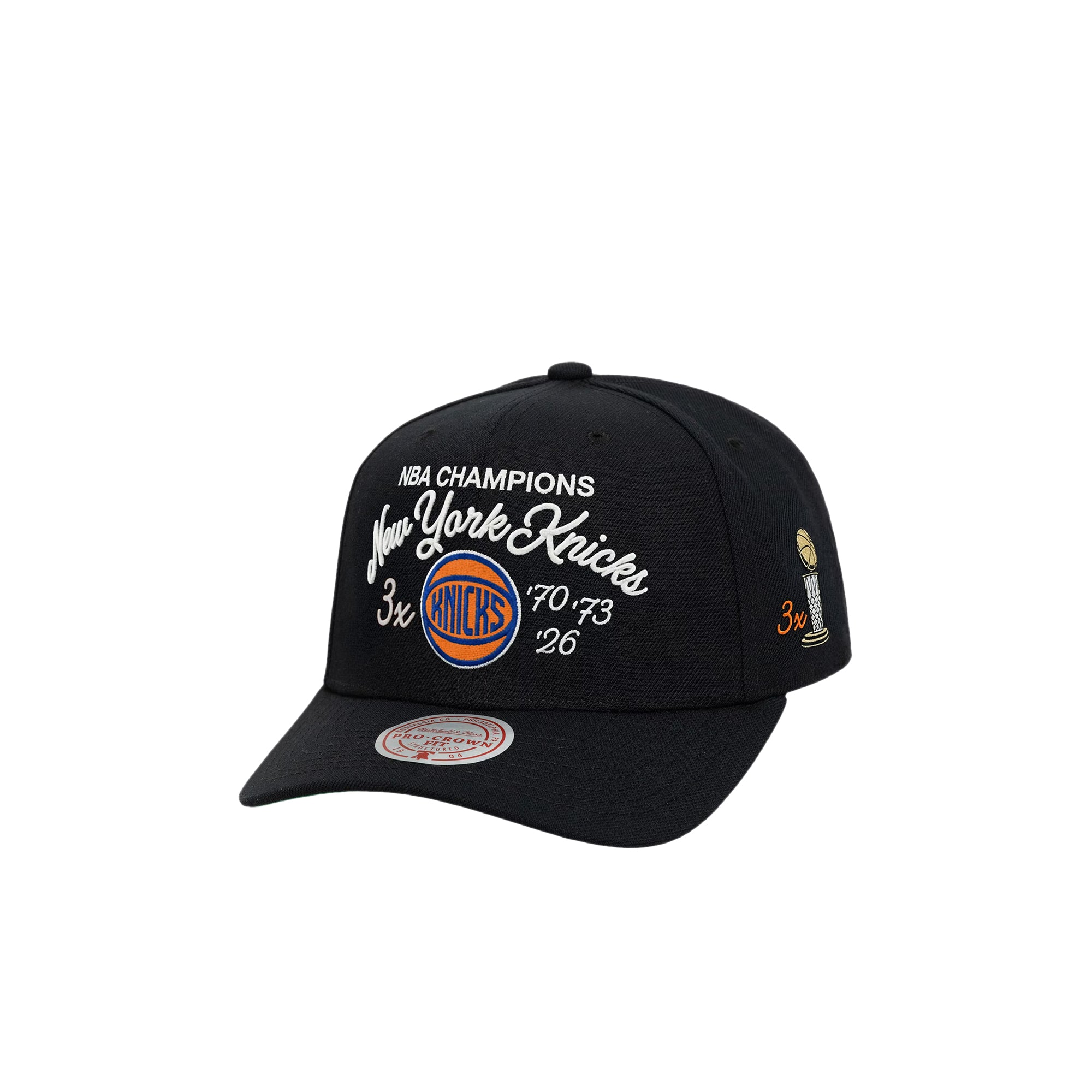 Mitchell & Ness x New York Knicks NBA Champions Script Pro Hat