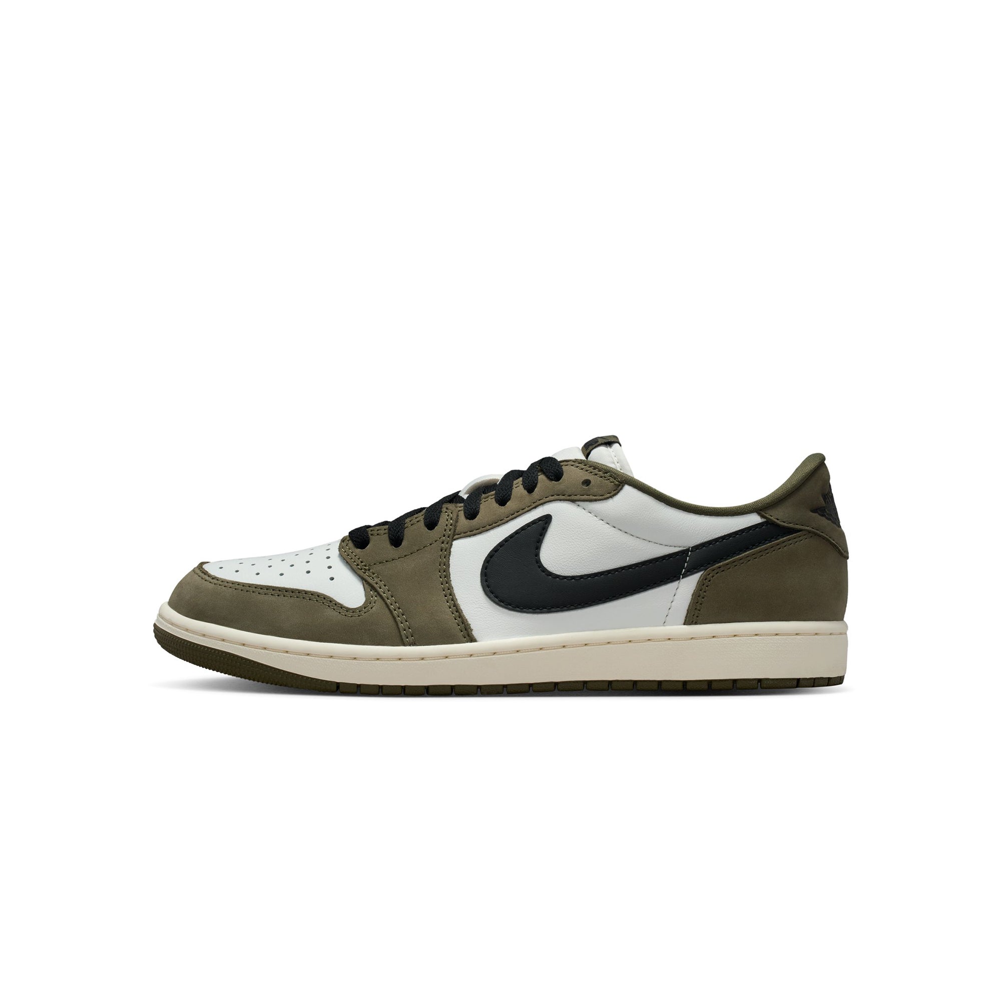 Air Jordan 1 Mens Retro Low "Medium Olive" Shoes