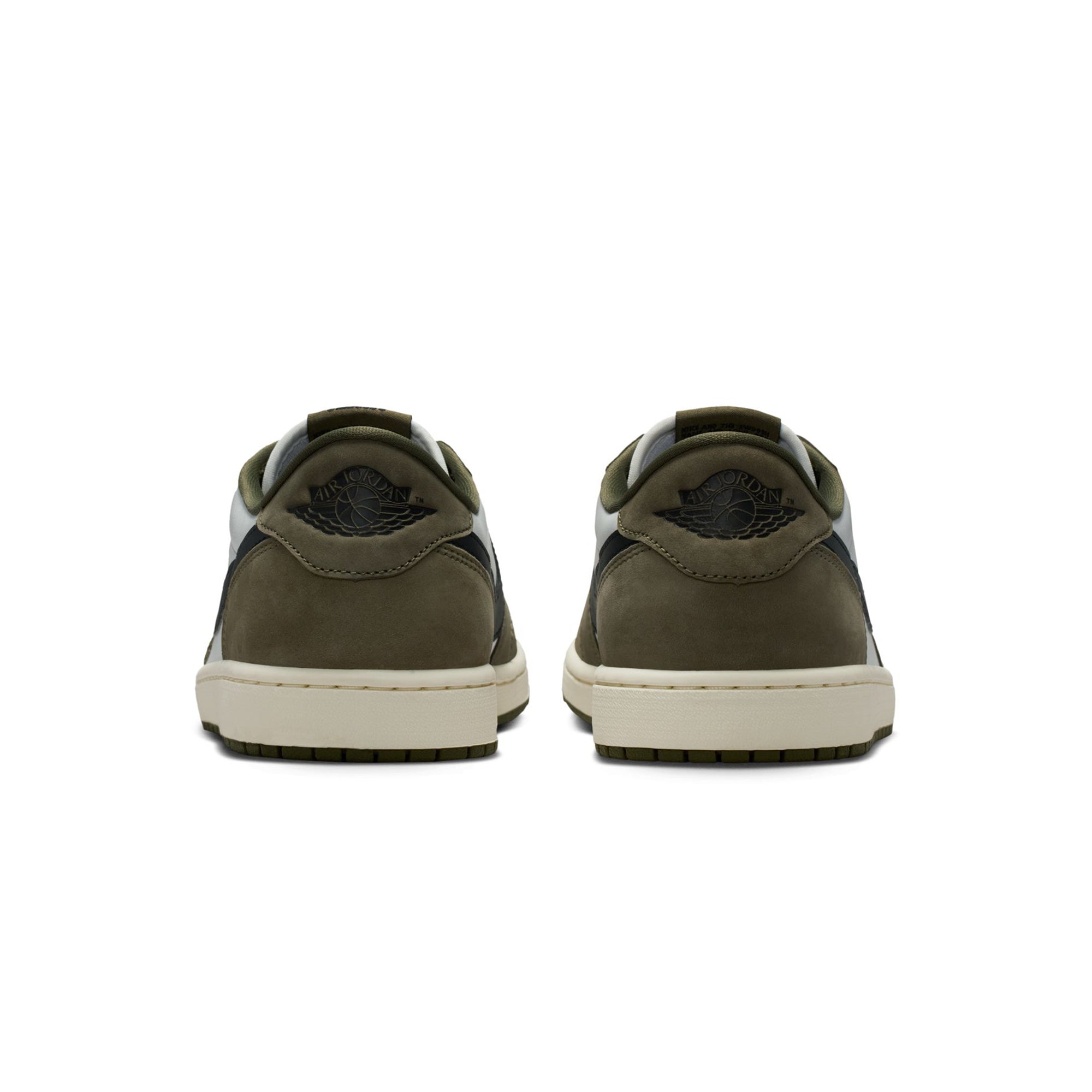 Air Jordan 1 Mens Retro Low "Medium Olive" Shoes
