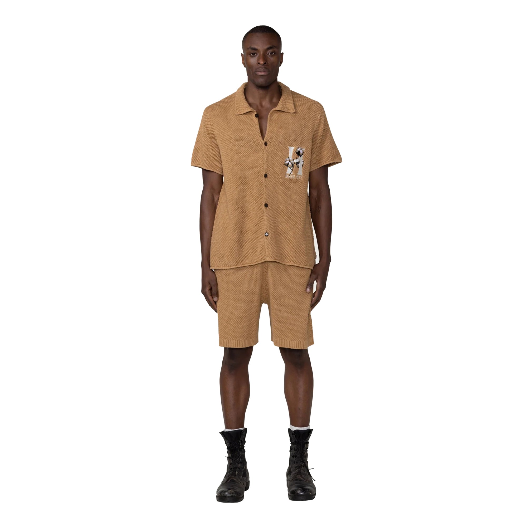 Honor The Gift Mens Knit H Button Up Shirt
