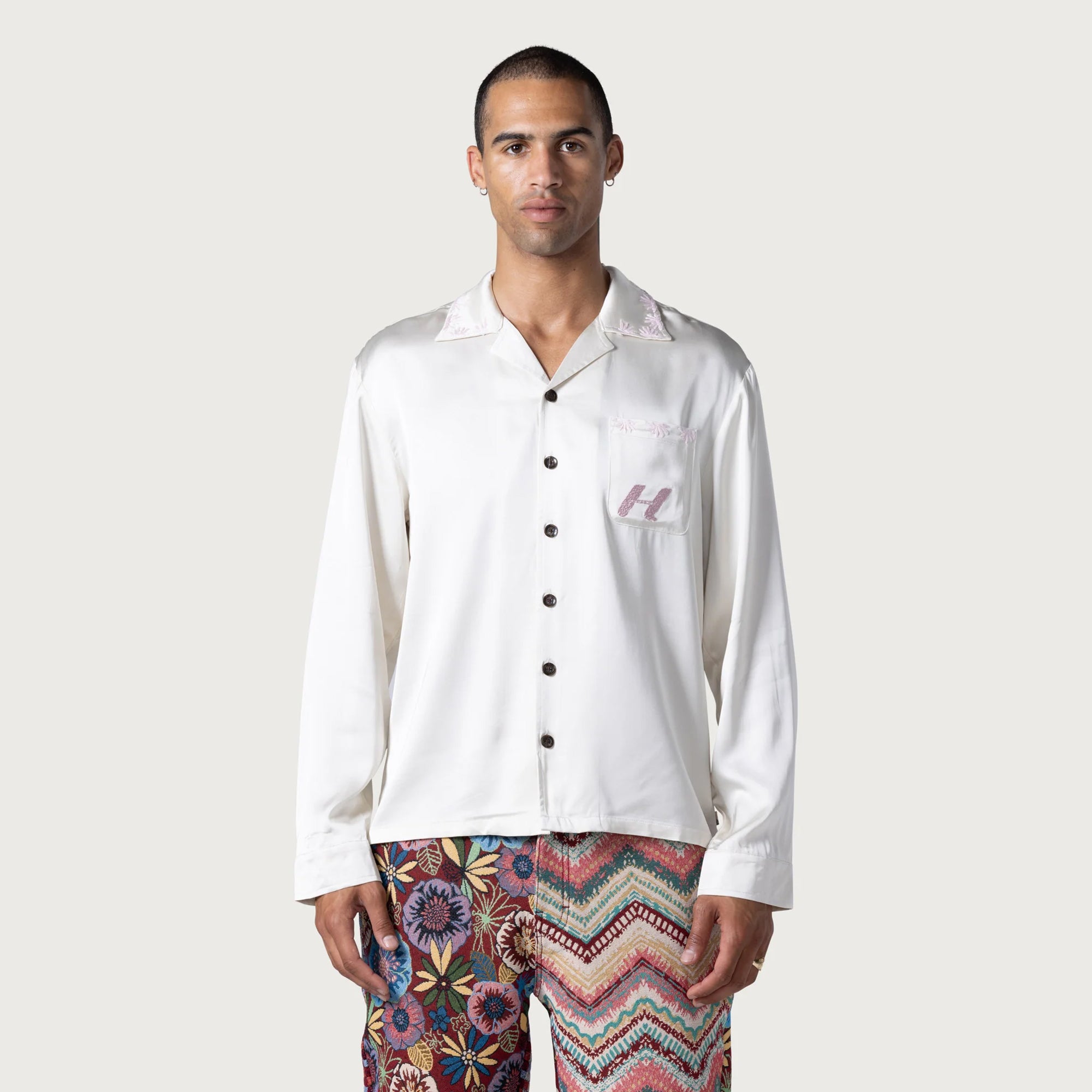 Honor The Gift Mens Palm Stitch LS Button Up