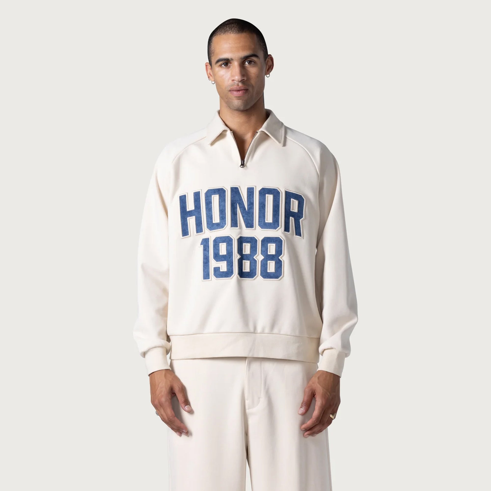 Honor The Gift Mens 1988 QTR Zip Sweater