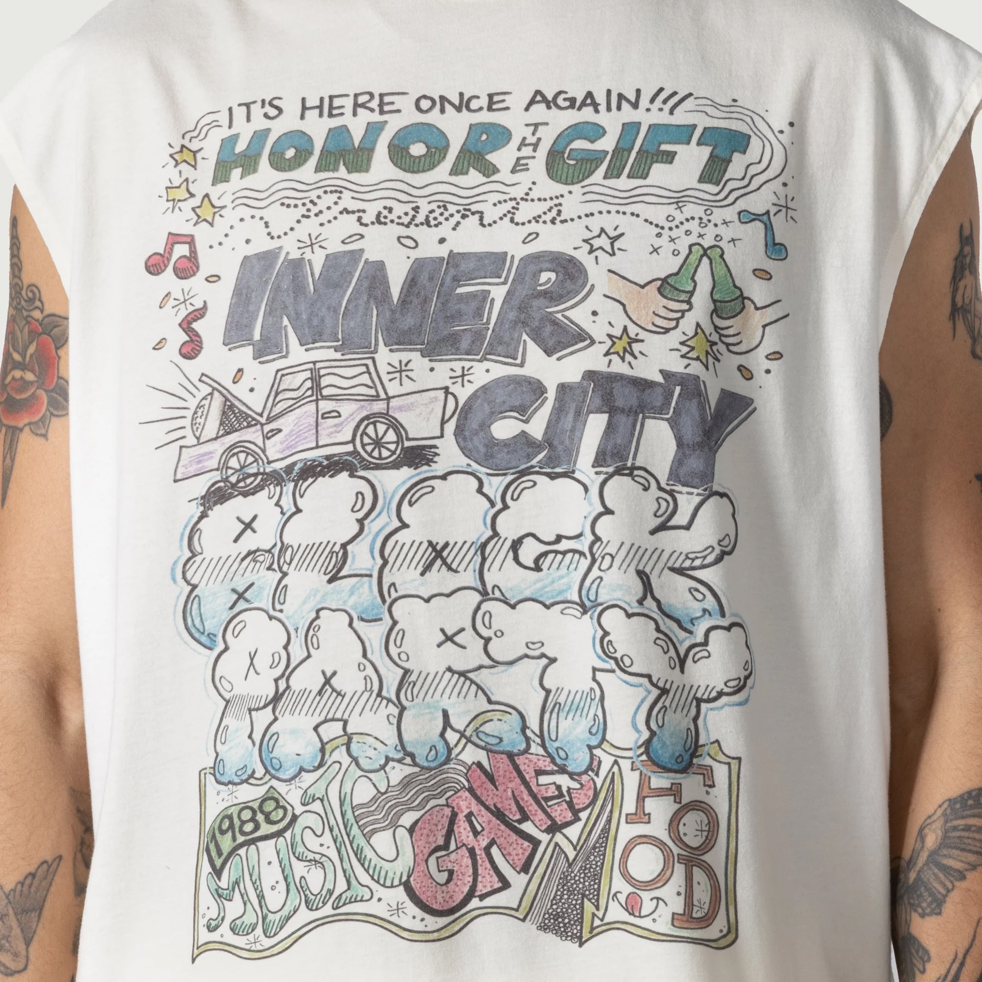 Honor The Gift Mens Block Party Cut-Off Tank Top