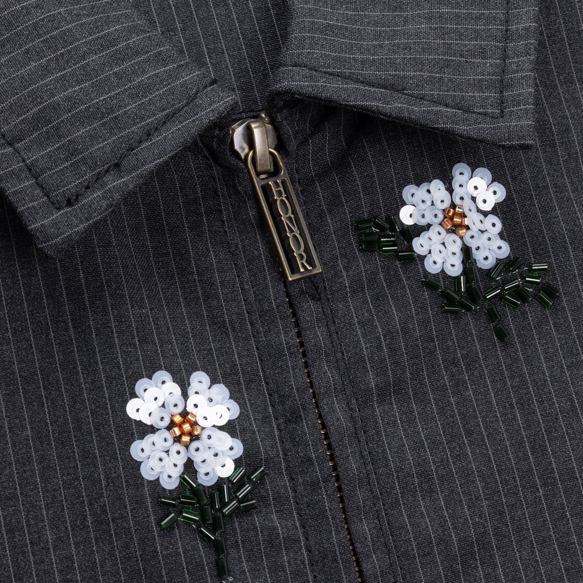 Honor The Gift Mens Flowers Beaded Jacket