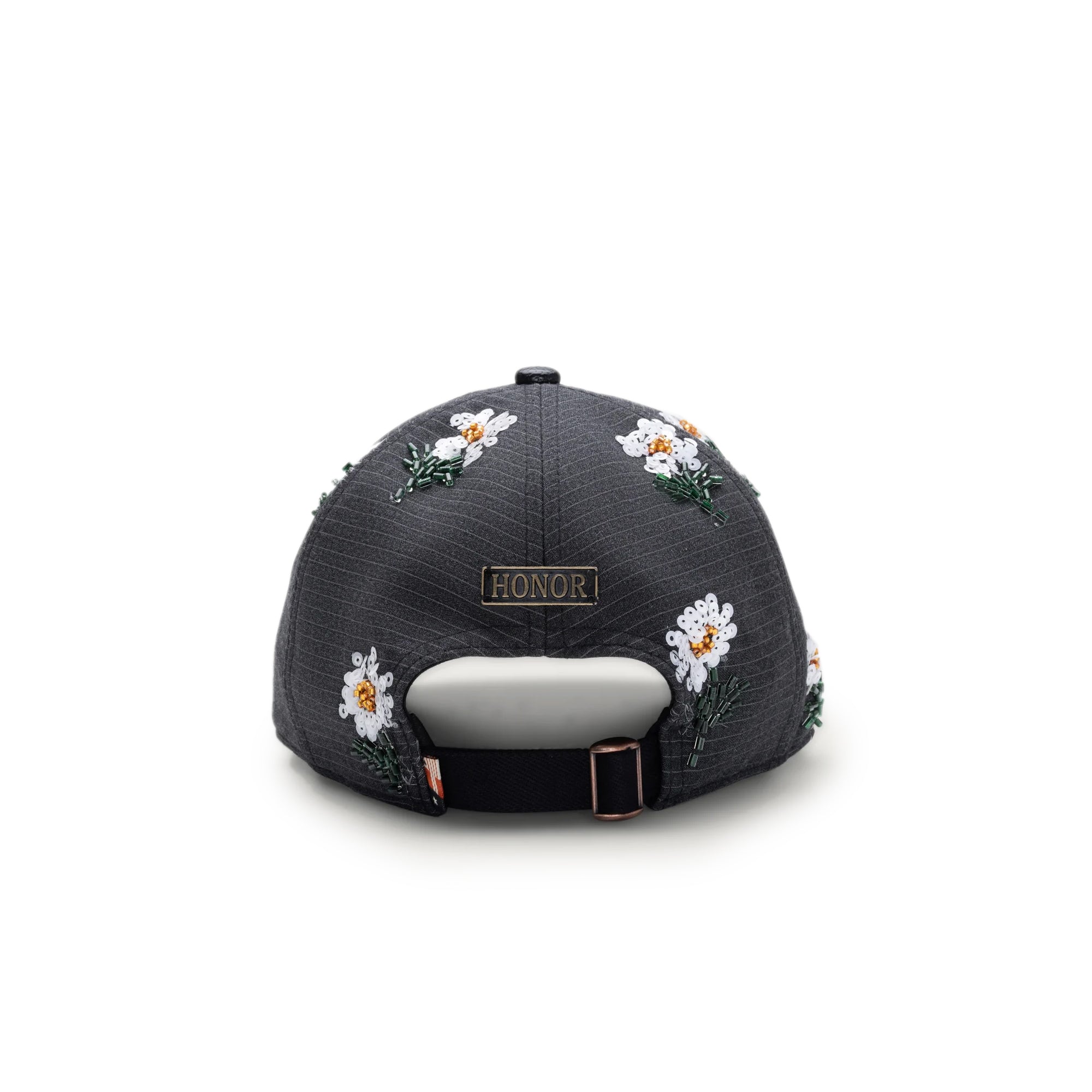 Honor The Gift Flowers Beaded 6 Panel Cap