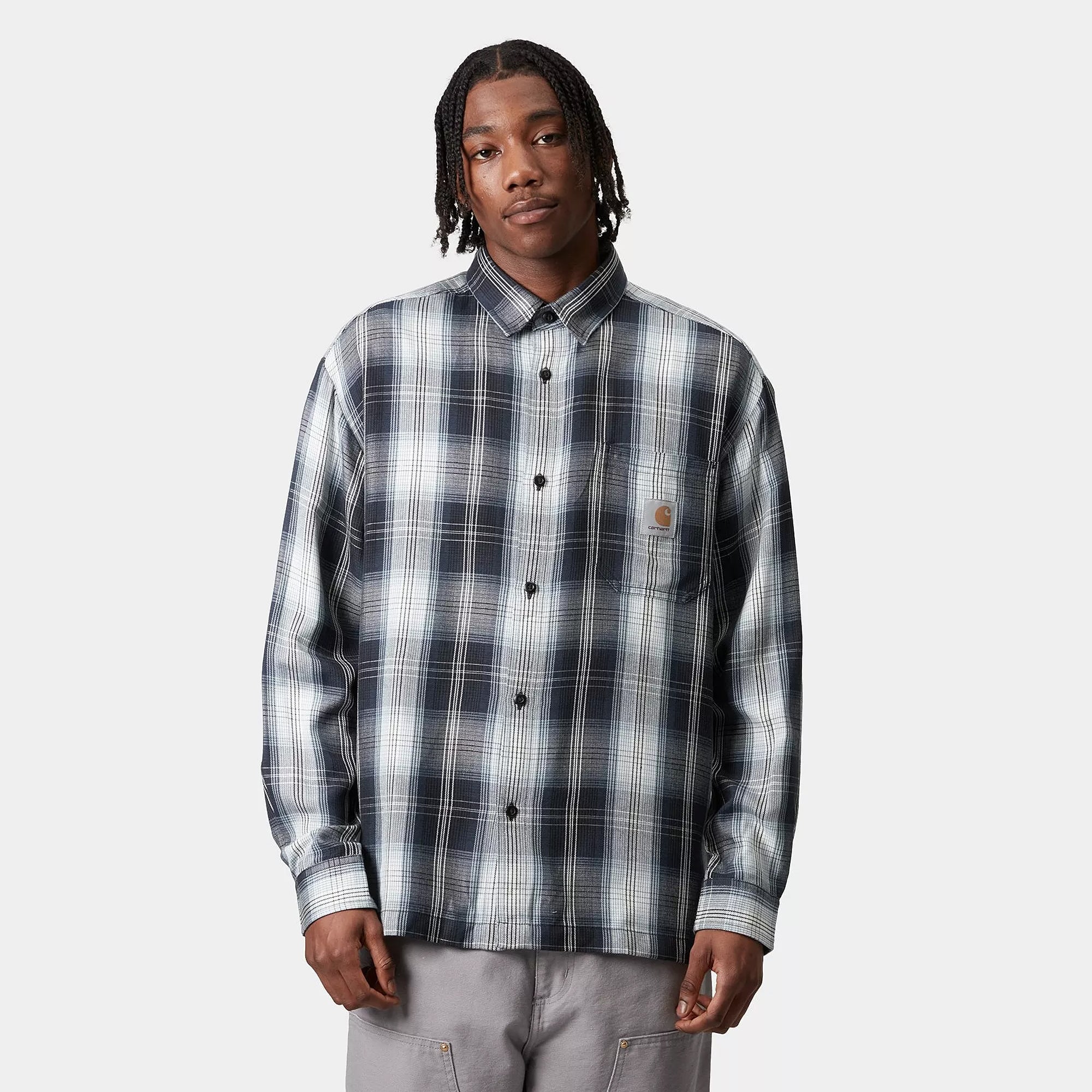 Carhartt WIP Mens Longsleeve Blanton Shirt
