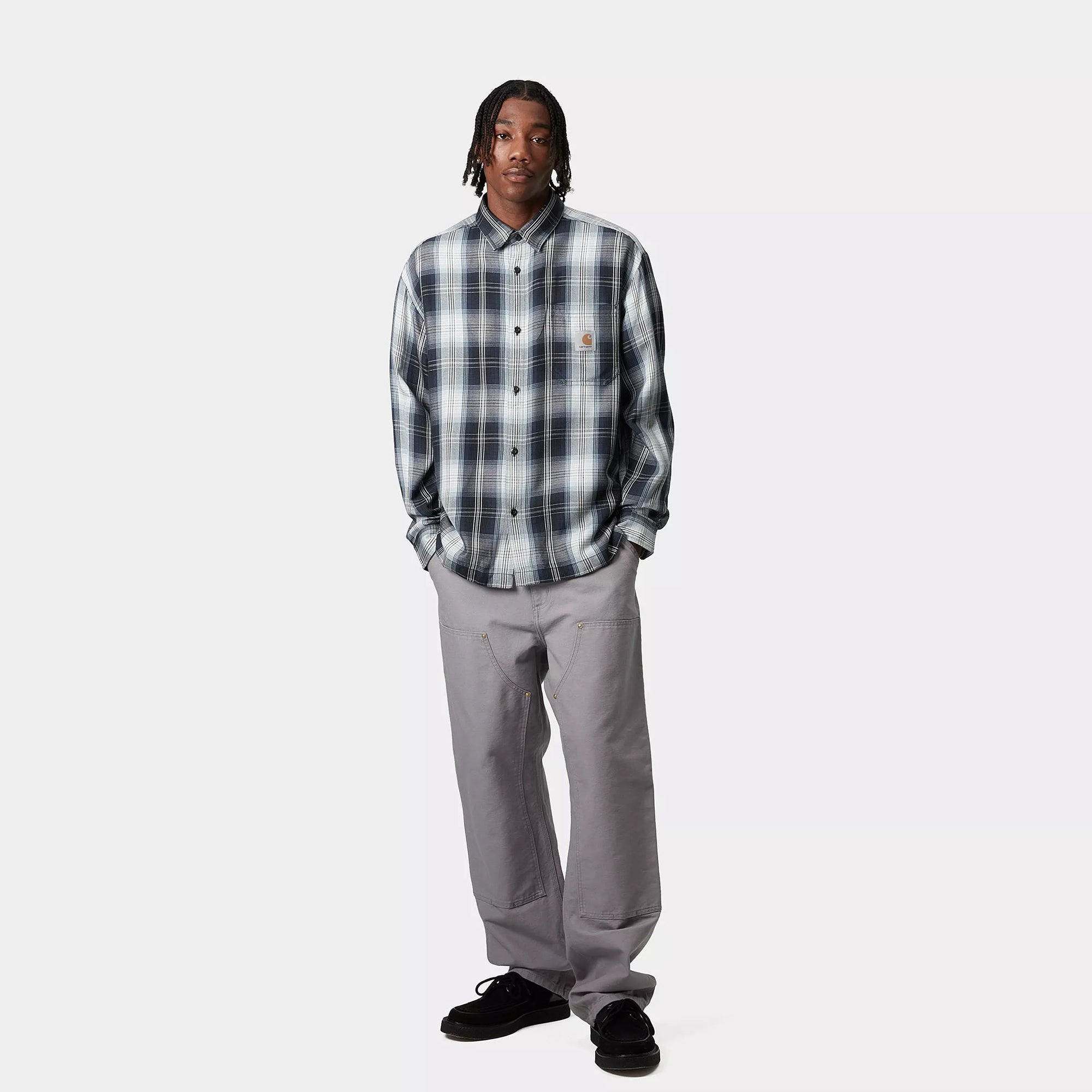 Carhartt WIP Mens Longsleeve Blanton Shirt
