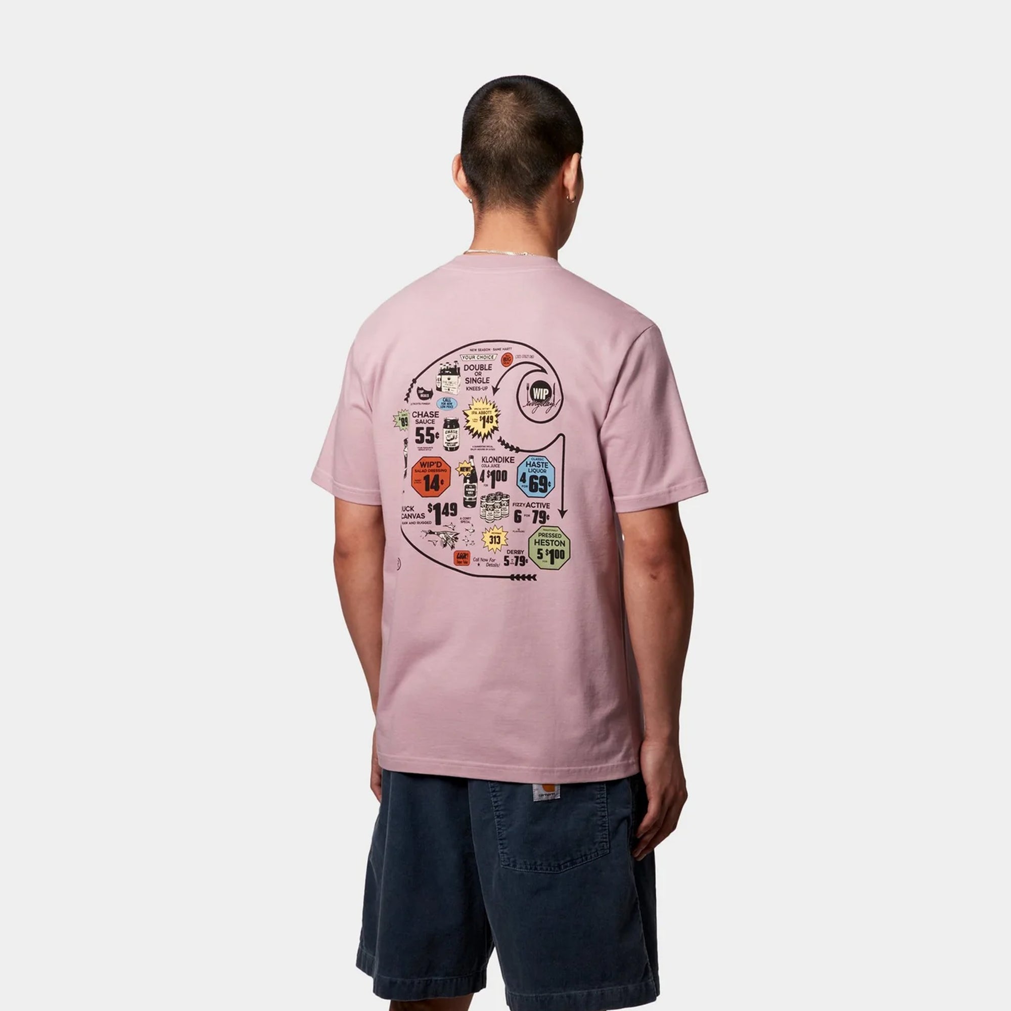 Carhartt WIP Mens SS Catalogue C Logo Tee
