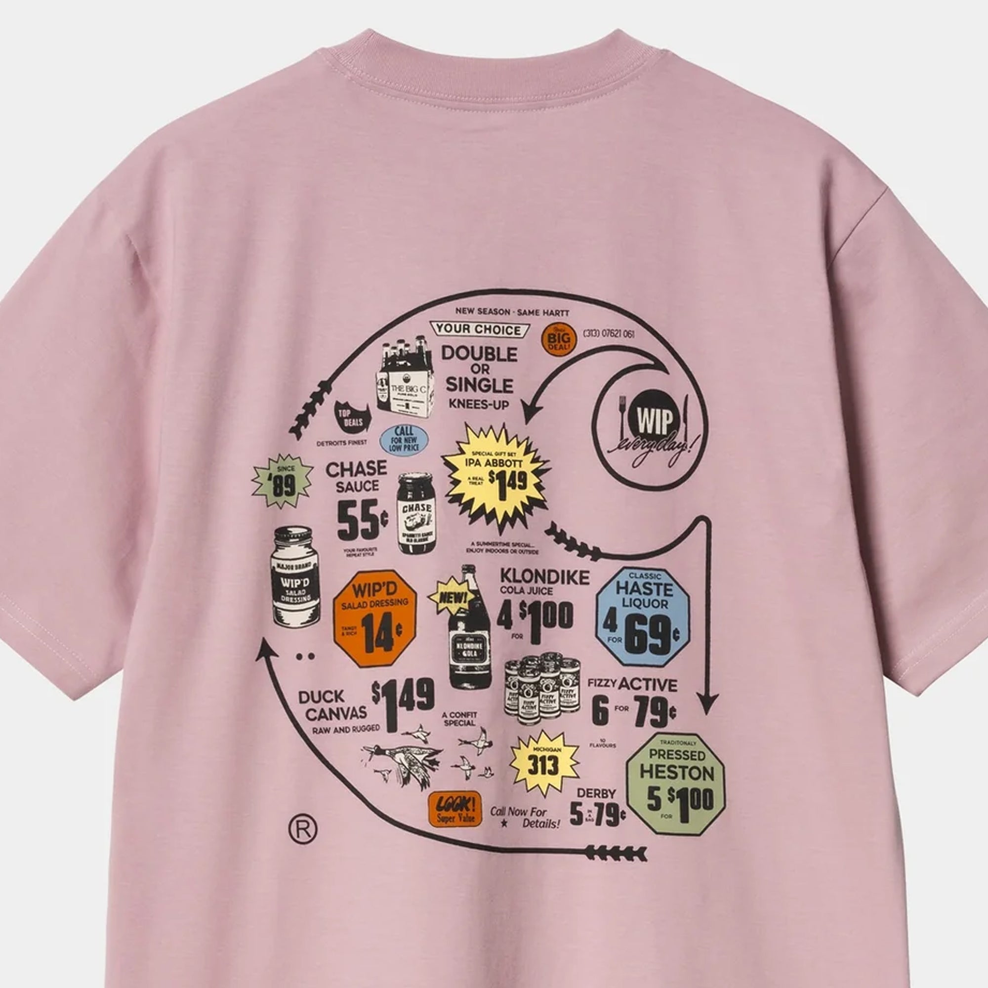 Carhartt WIP Mens SS Catalogue C Logo Tee