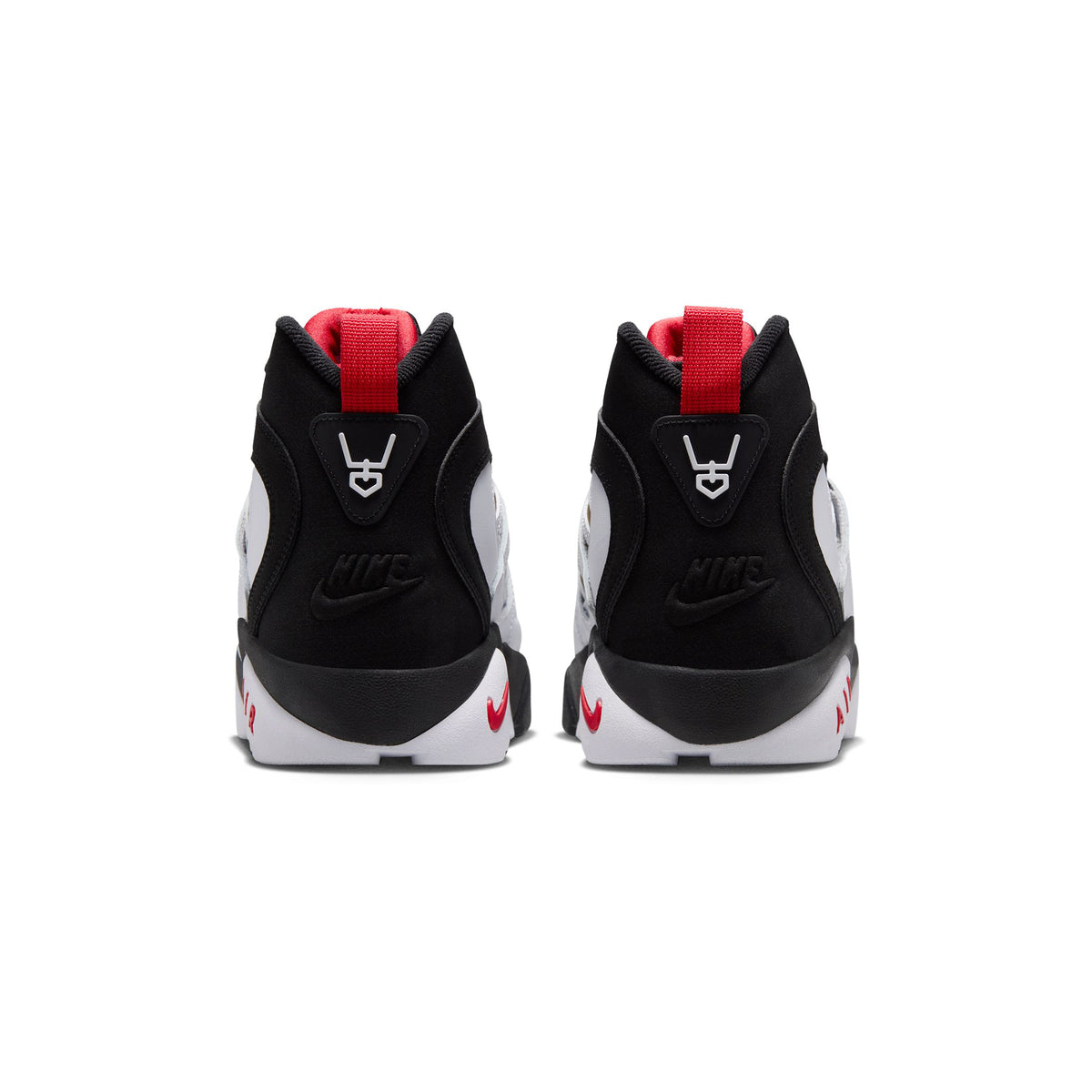 Black/white-fire Red-metallic Gold Sneakers on a white background
