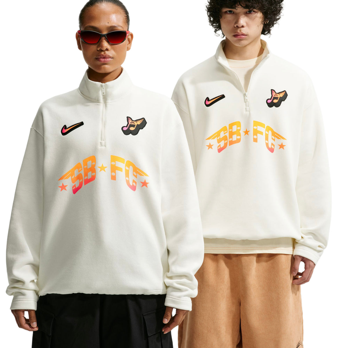 Nike SB Mens Skate Half-Zip Fleece Crew Sweatshirt