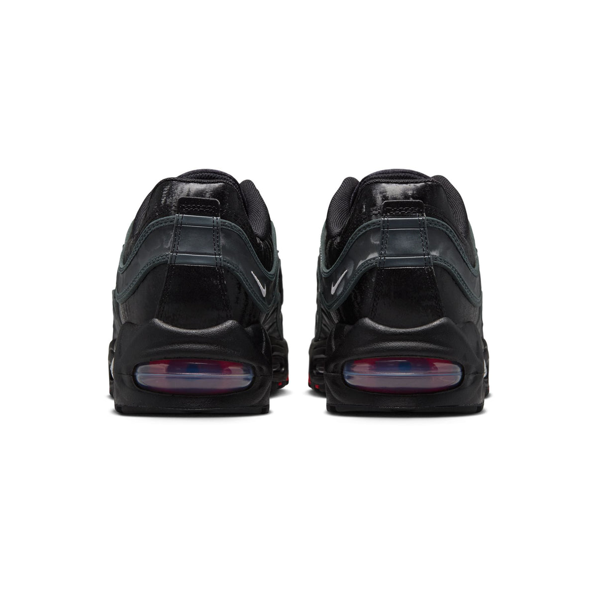 Black/White-university Red-dk Smoke Grey Sneakers on a white background