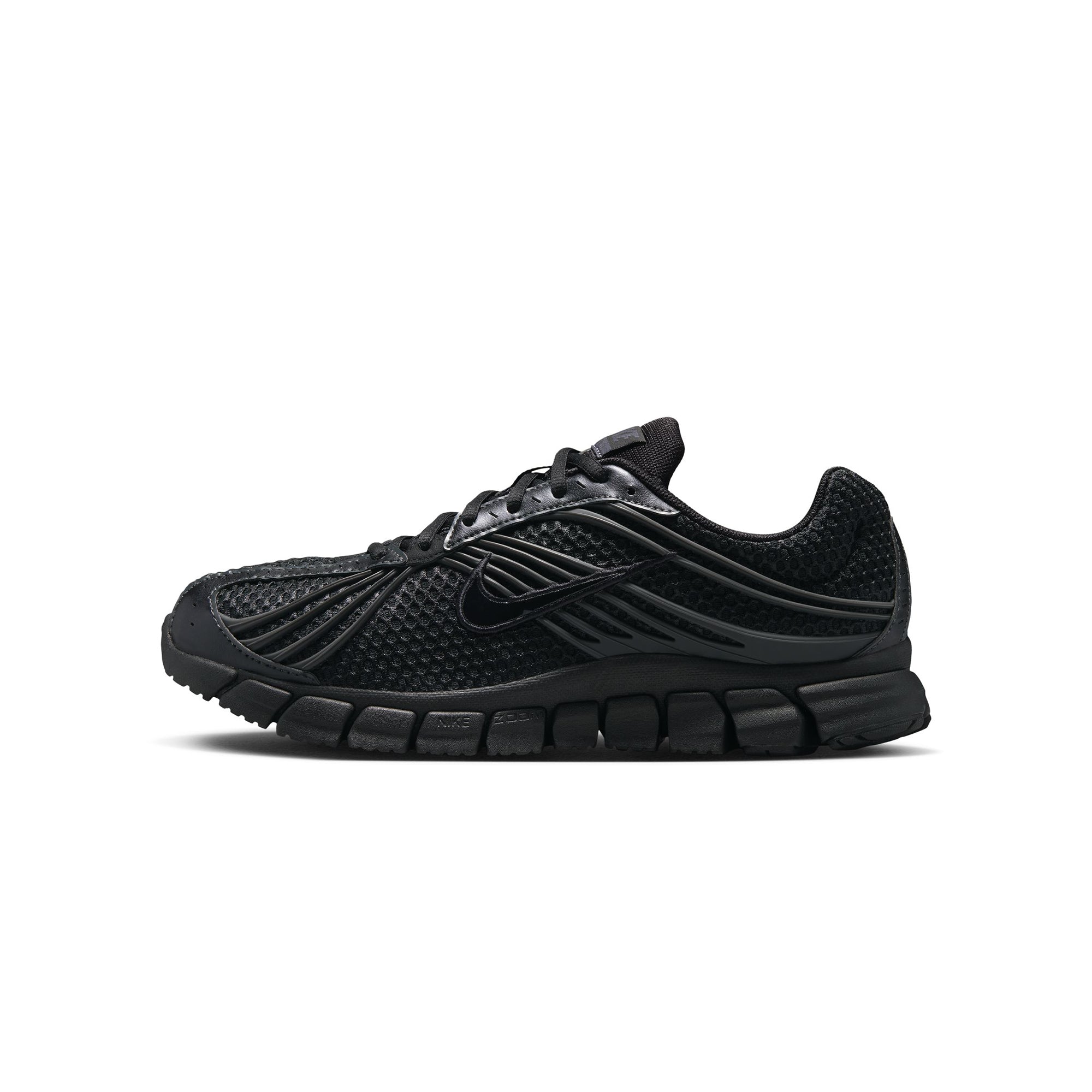 black sneakers on a white background
