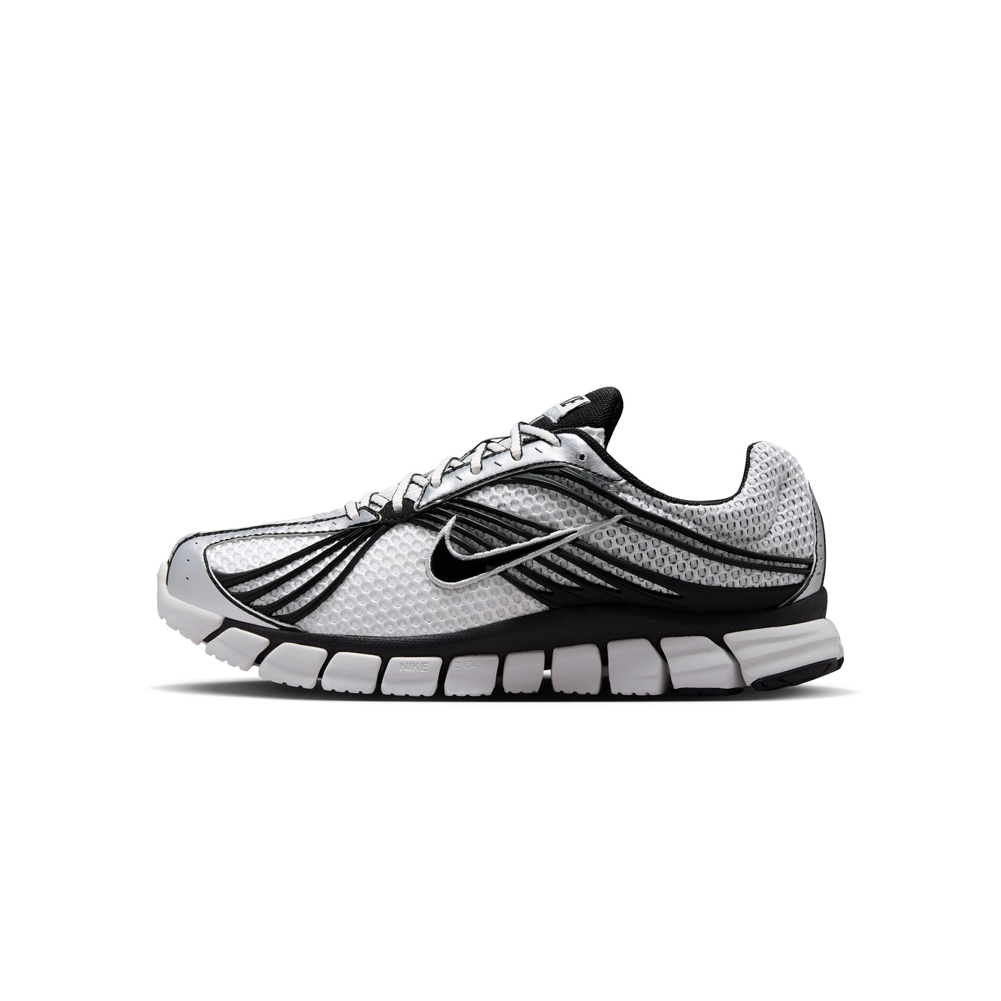 white and black sneakers on a white background