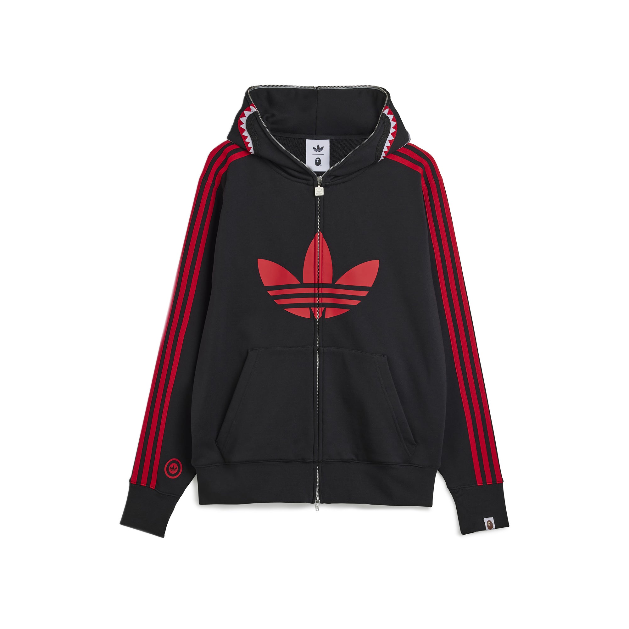 Adidas x Bape Mens Shark Full-Zip Hoodie