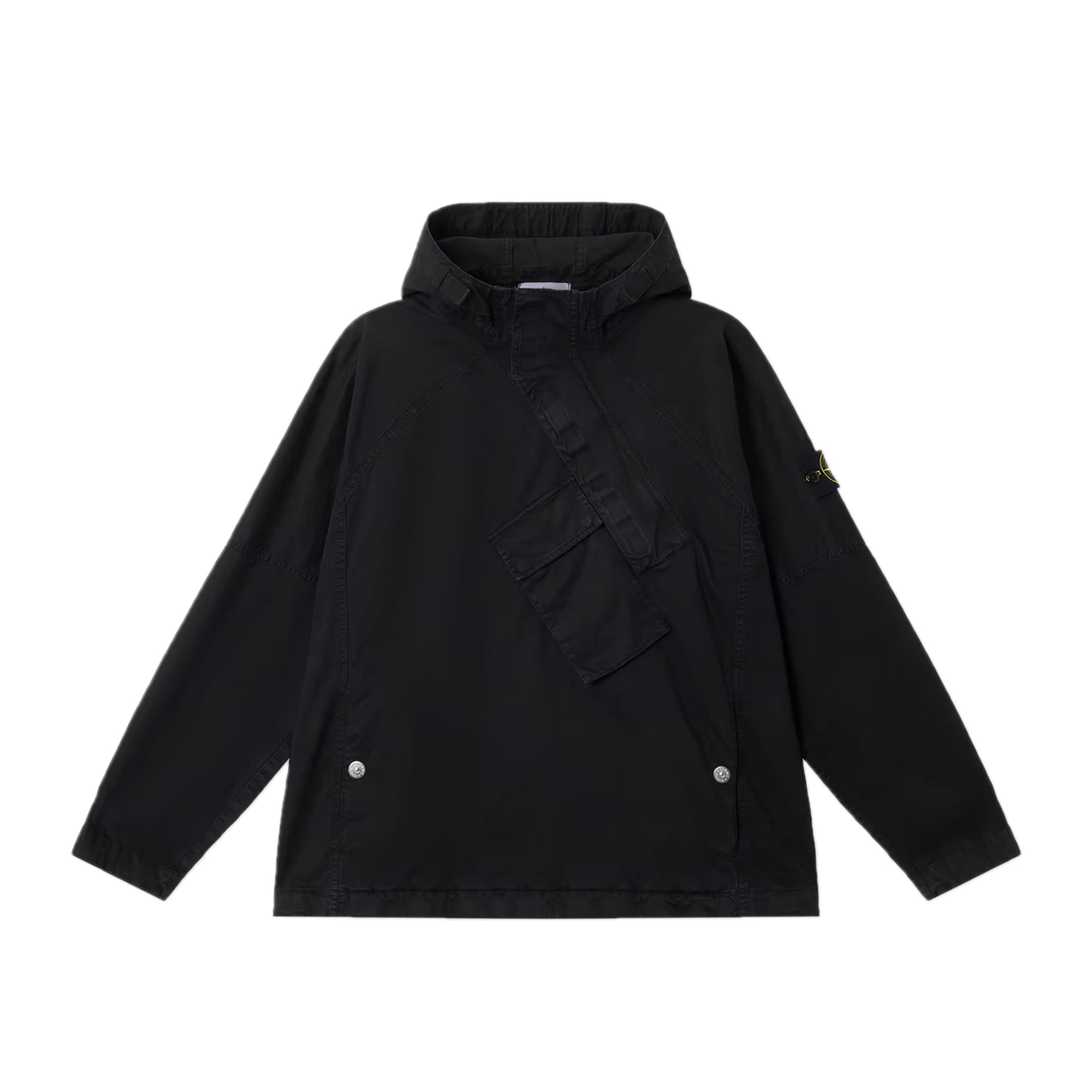 Stone Island Mens Organic Stretch Twill Hooded Anorak