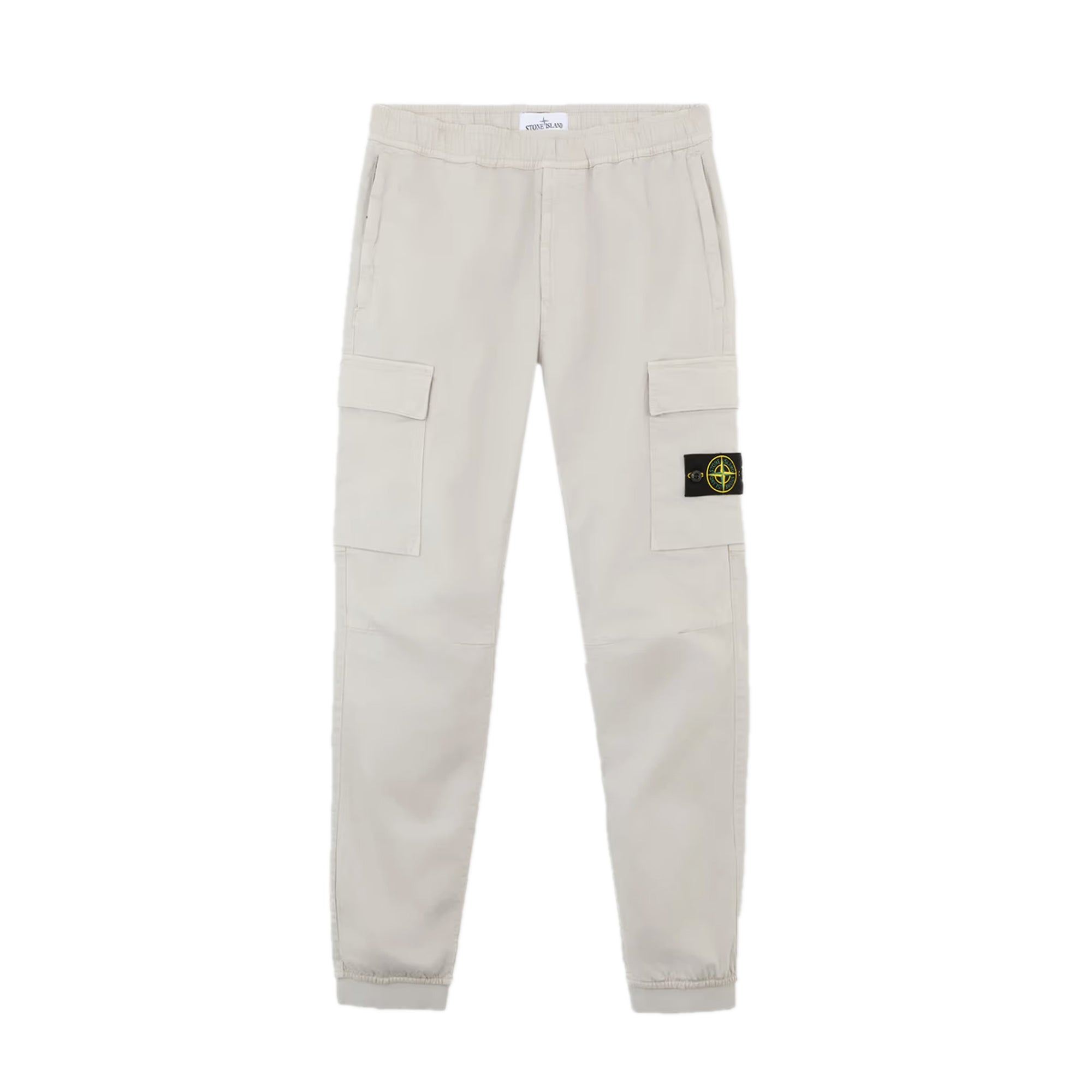 Stone Island Mens Stretch Cotton Tela Cargo Pants