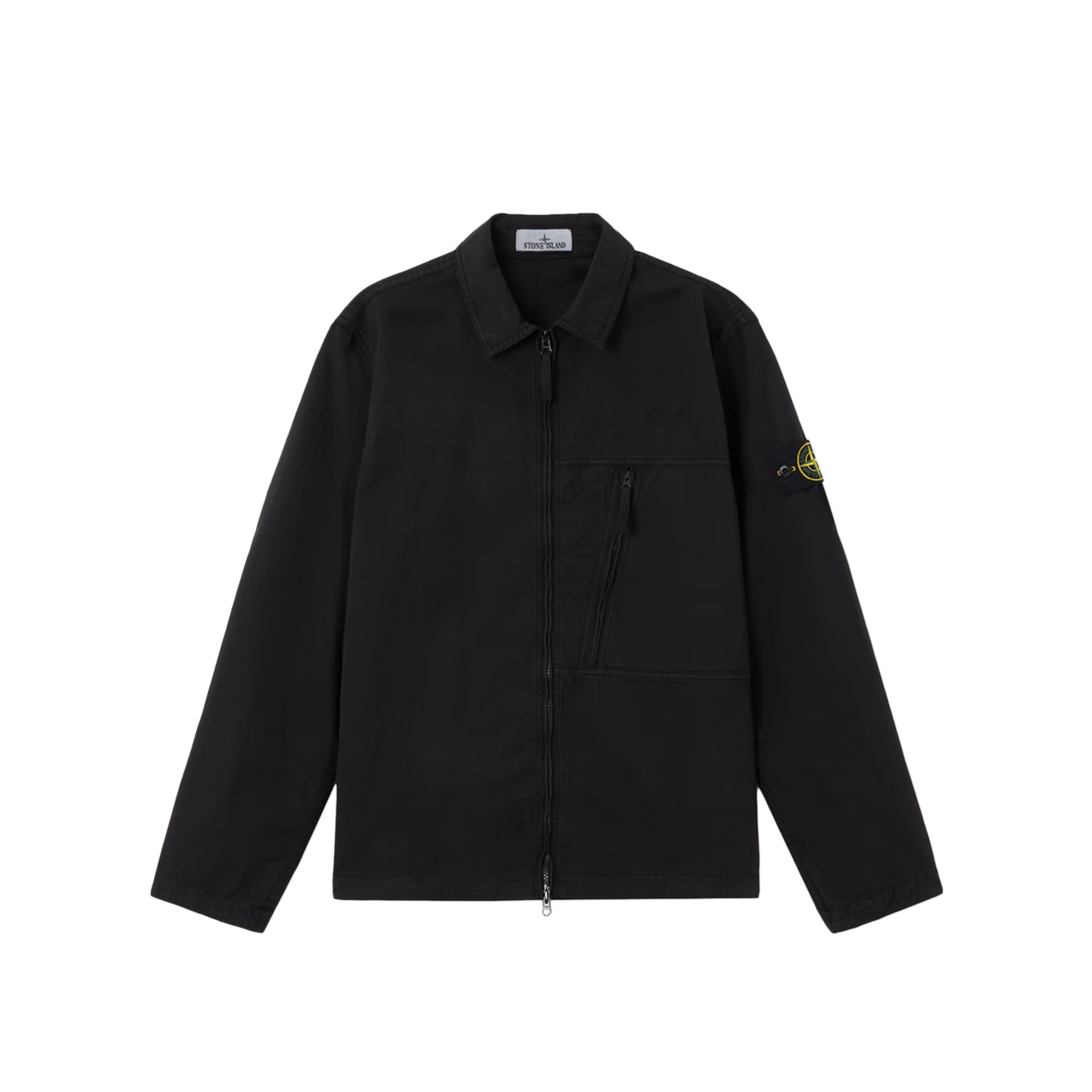 Stone Island Mens Supima® Cotton Will Stretch-TC Overshirt