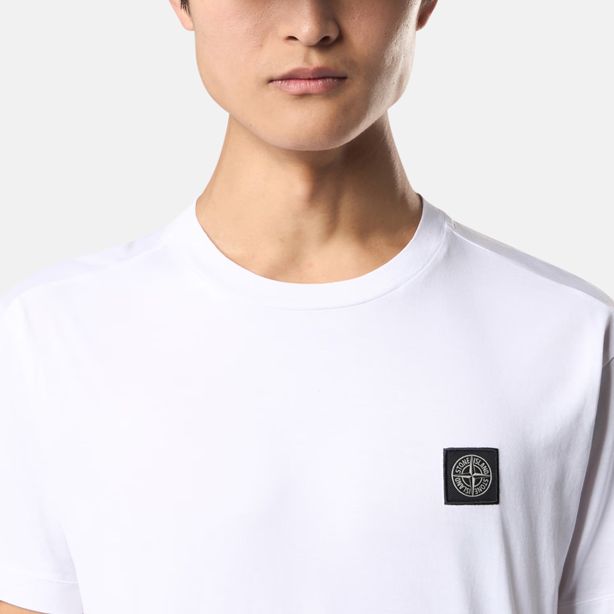 Stone Island Mens SS Compass Patch Tee