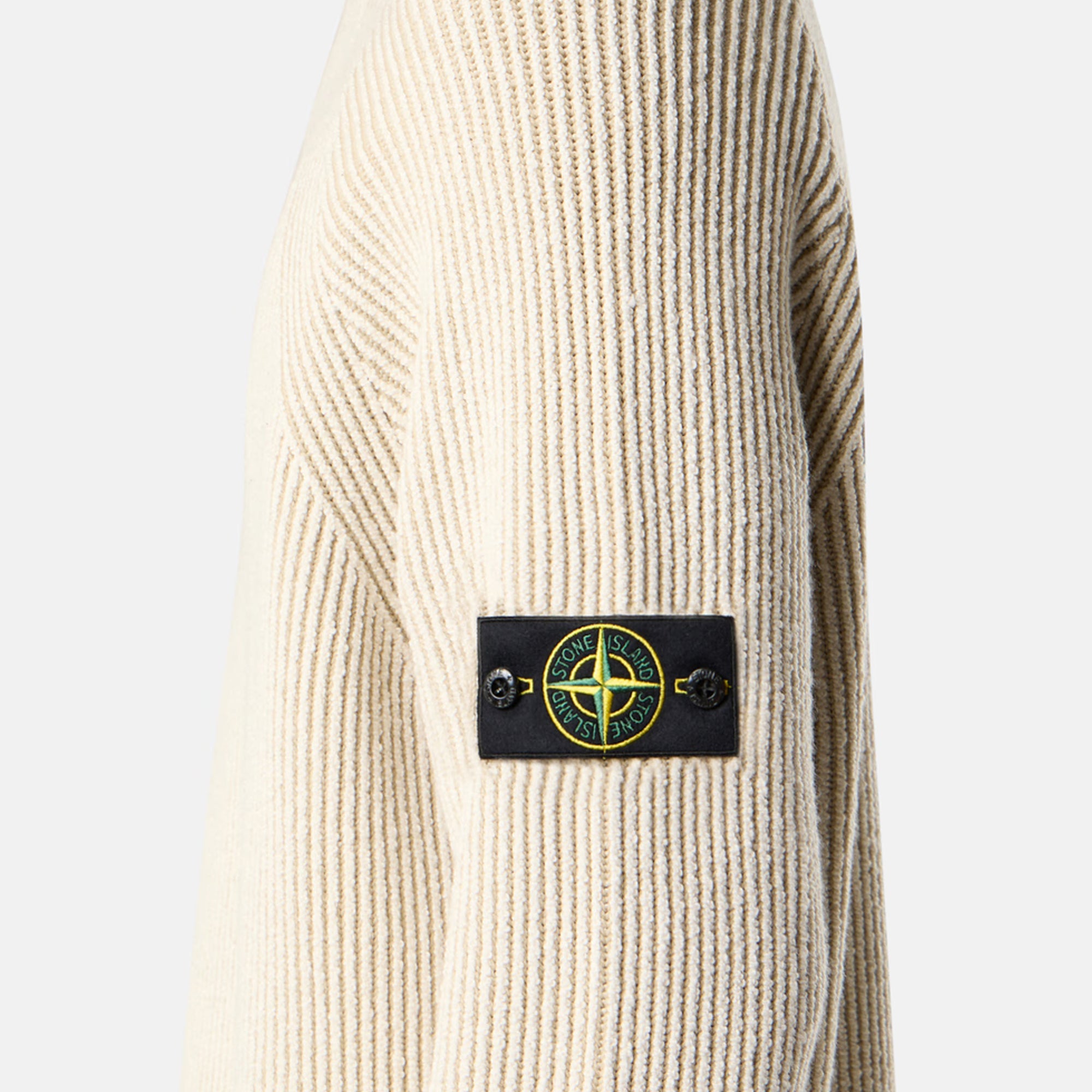Stone Island Mens Vanisé Full Rib RWS Wool Sweater