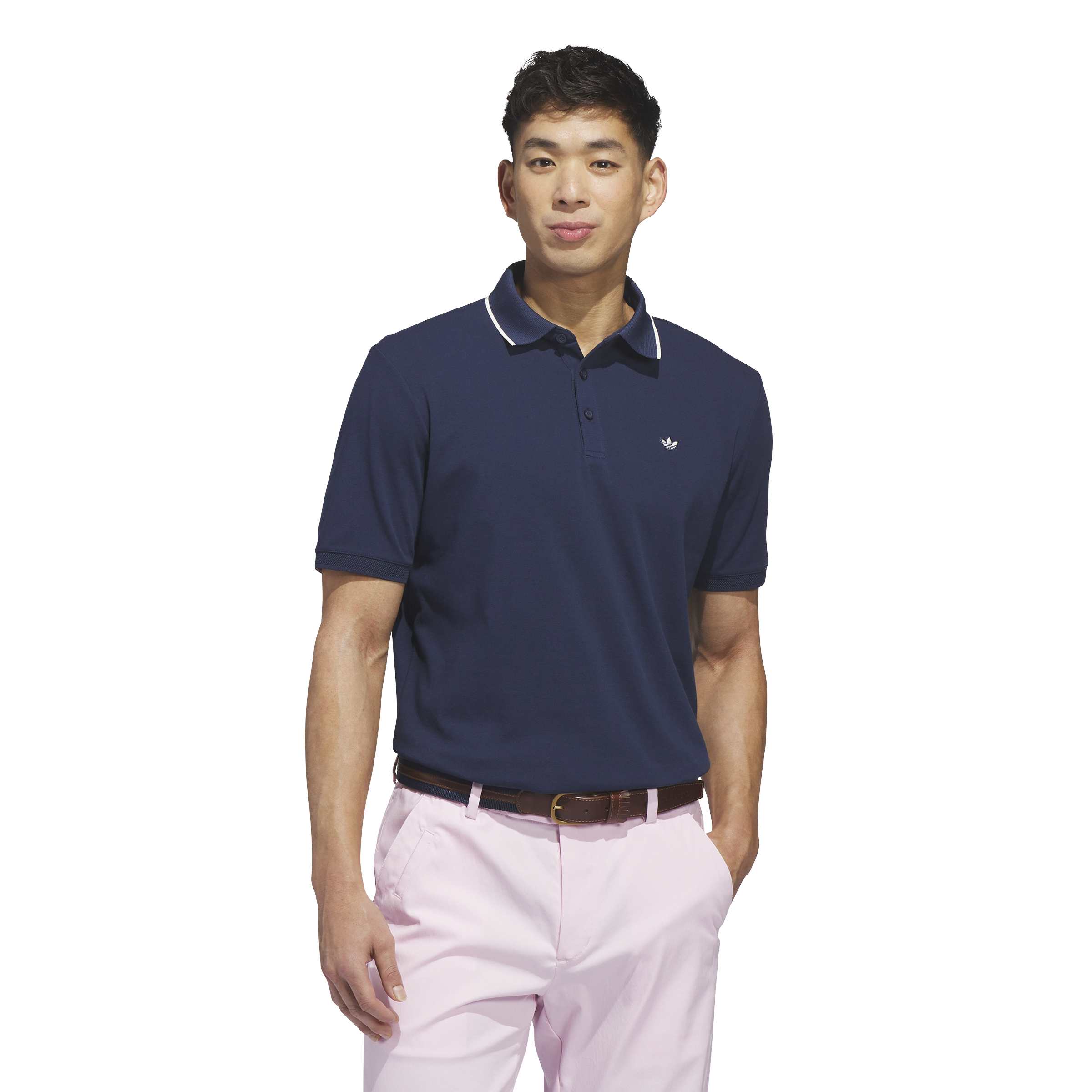 Adidas Golf Mens Originals Twistkit Trefoil Polo Shirt