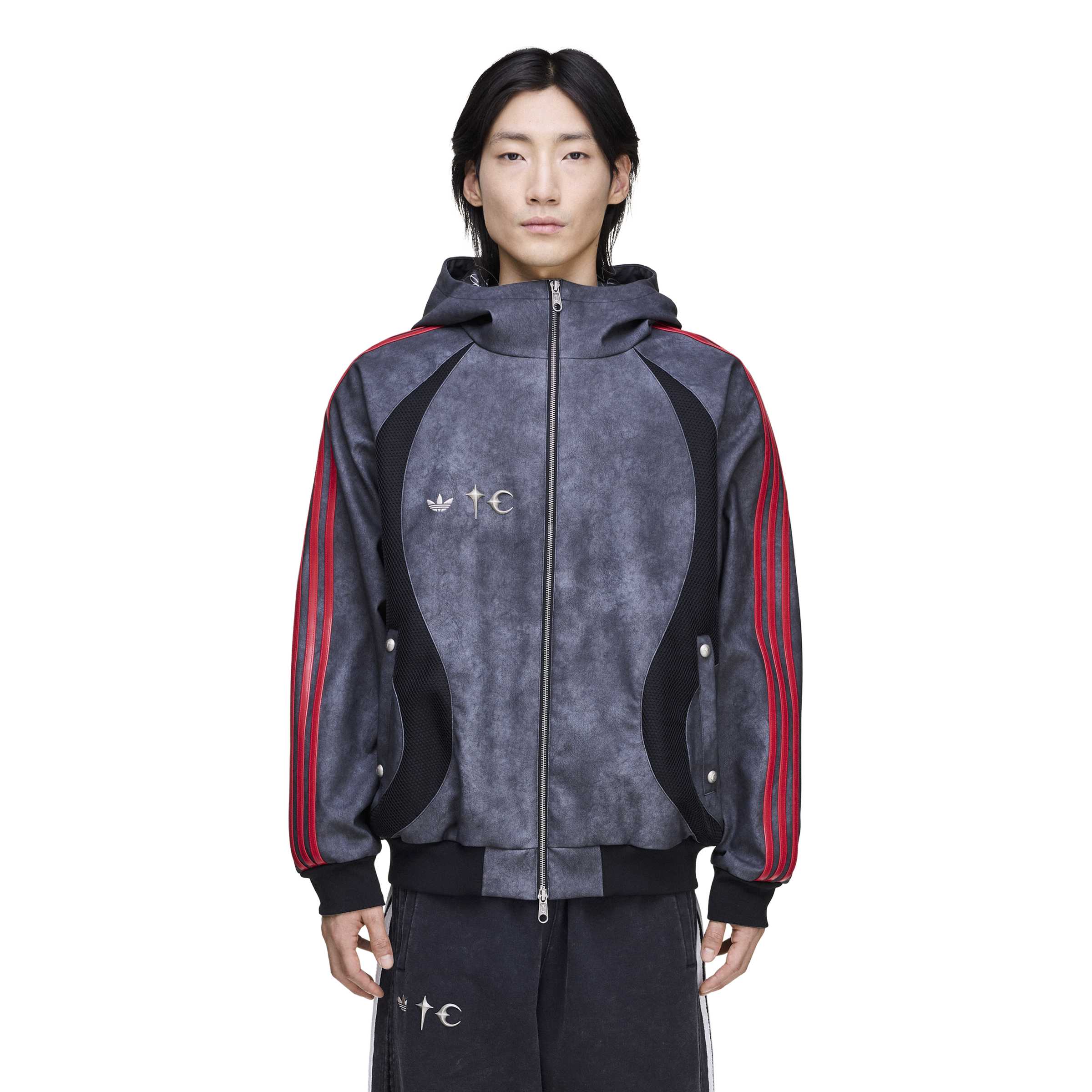 Adidas x Thug Club Mens Leather Jacket