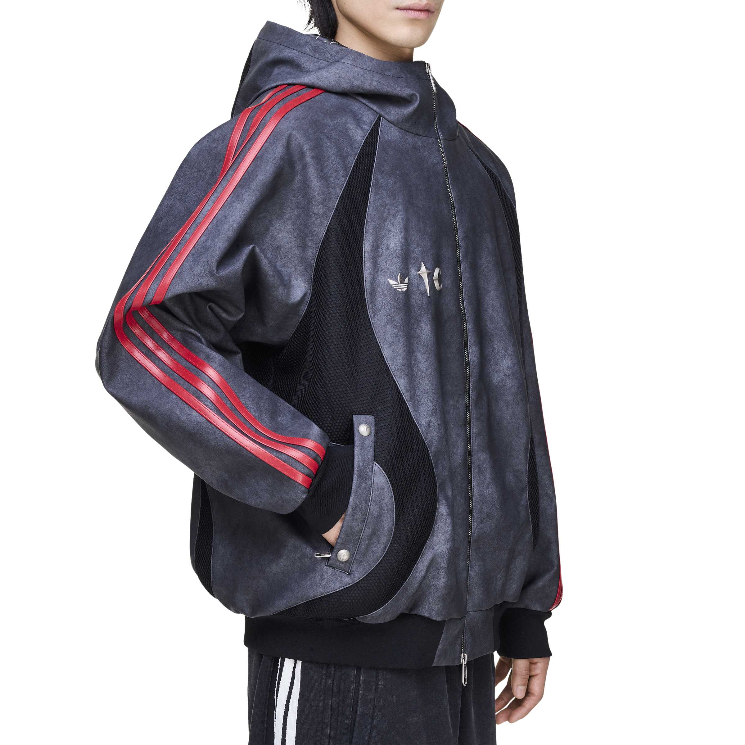 Adidas x Thug Club Mens Leather Jacket