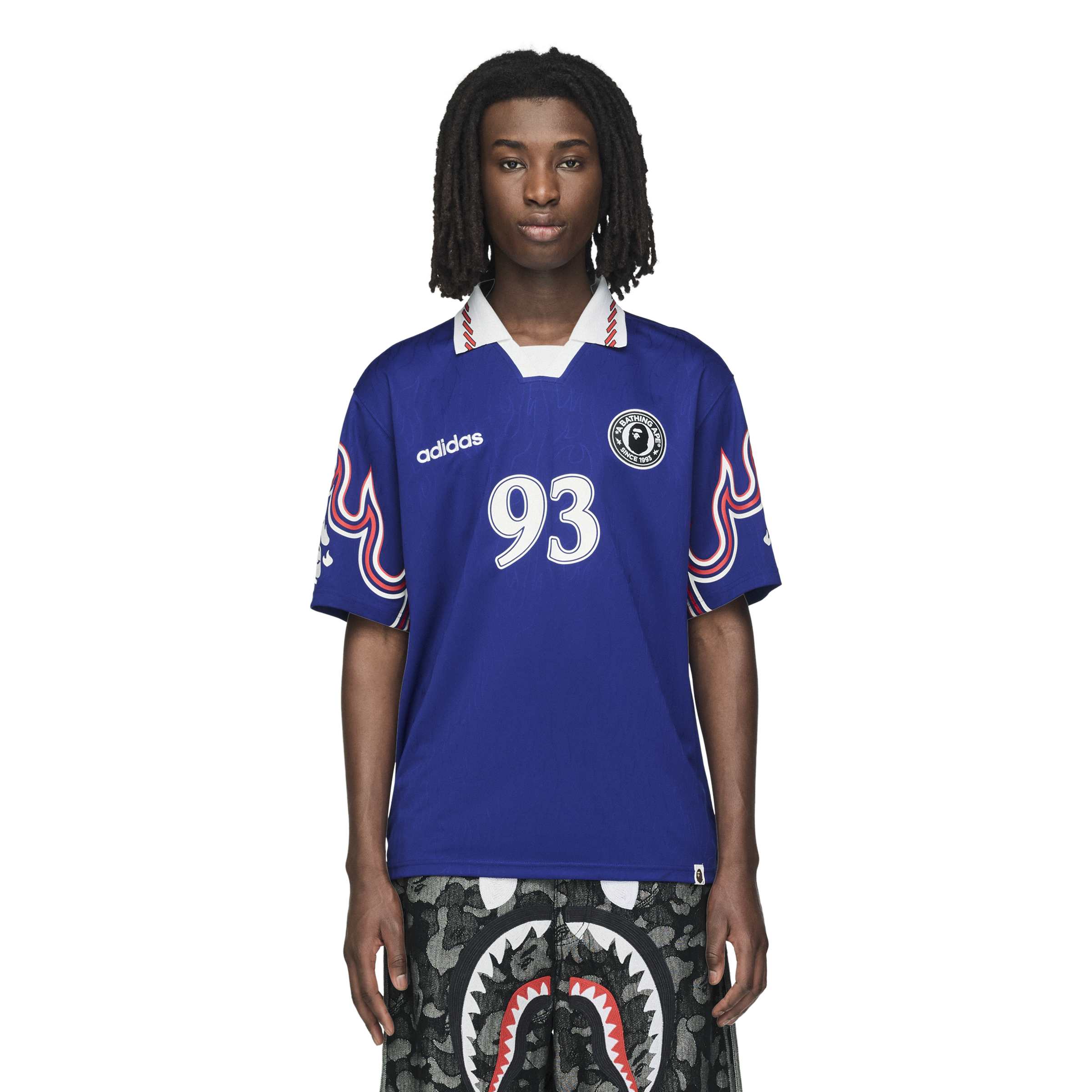 Adidas x Bape Mens SSL Flame Jersey
