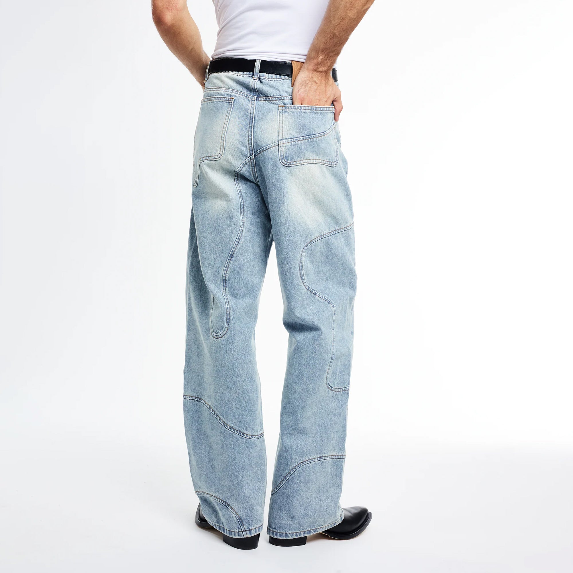 Kody Phillips Mens Curved Jeans