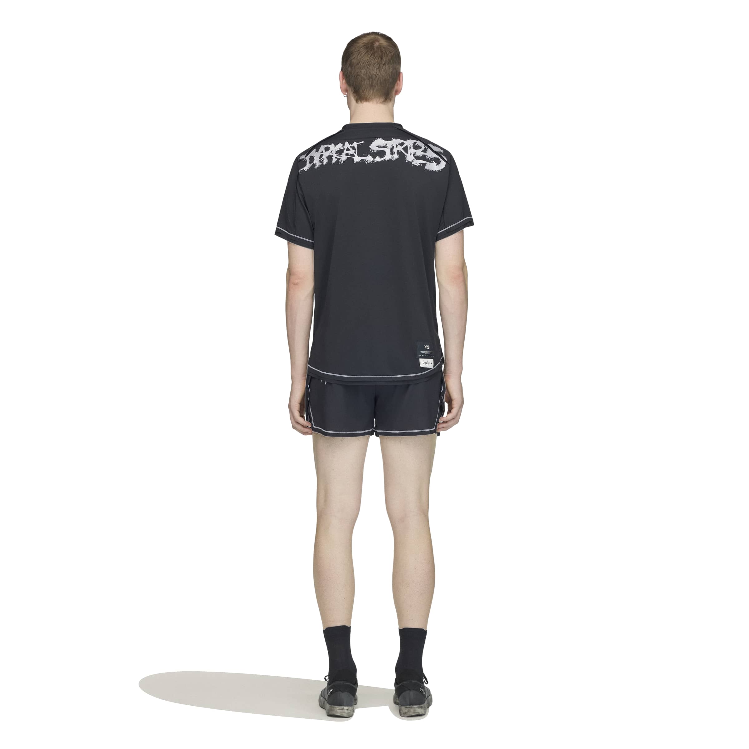 Y-3 Mens GFX Run Shortsleeve Tee