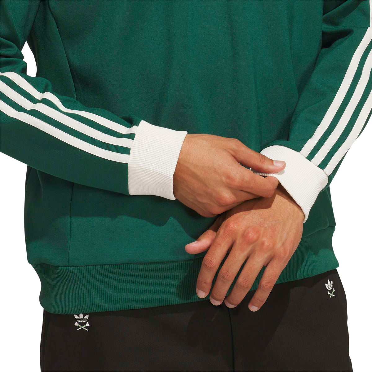 Adidas Golf Mens Originals 3-Stripe Half- Zip Sweatshirt