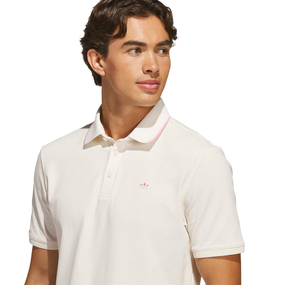 Adidas Golf Mens Originals Twistknit Trefoil Polo Shirt
