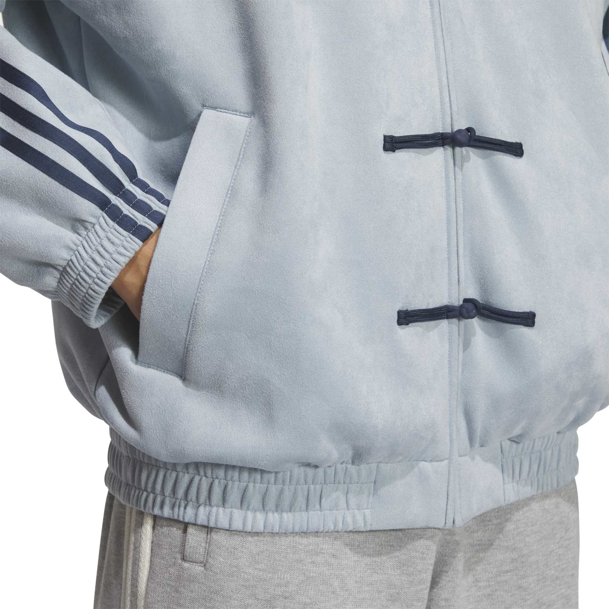 ash grey jacket on a white background