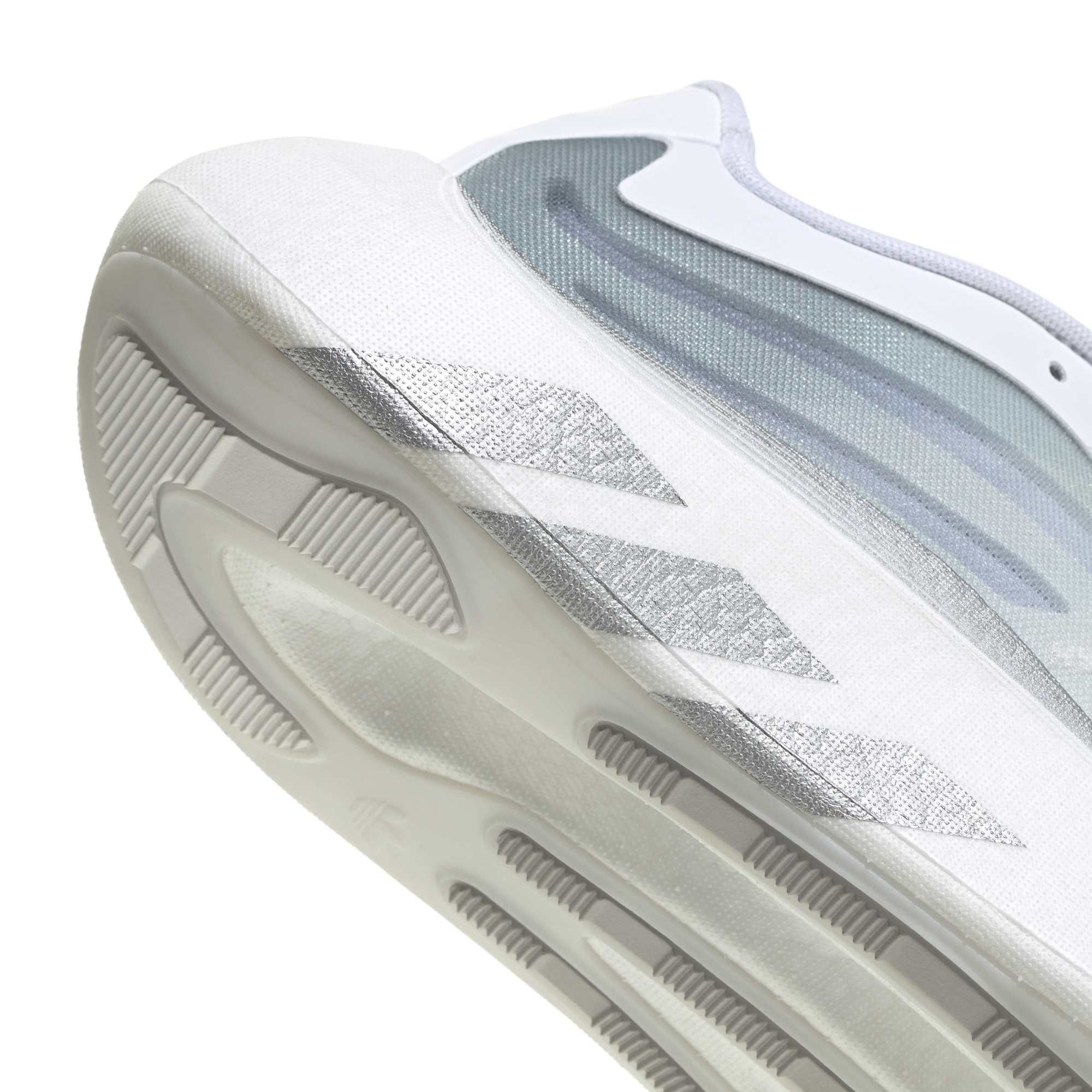Yellow / Cloud White / Silver Metallic Sneakers on a white background