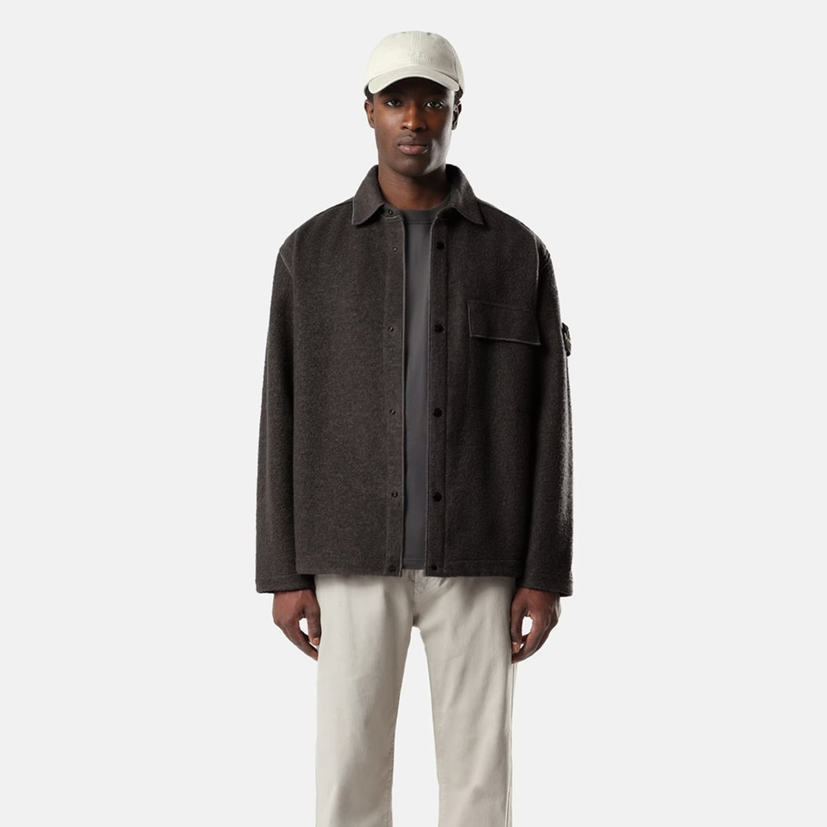 Stone Island Micro Bouclé Button Shirt