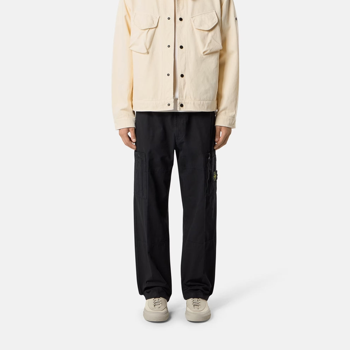 Stone Island Mens Organic Cotton Ripstop Cargo Pants