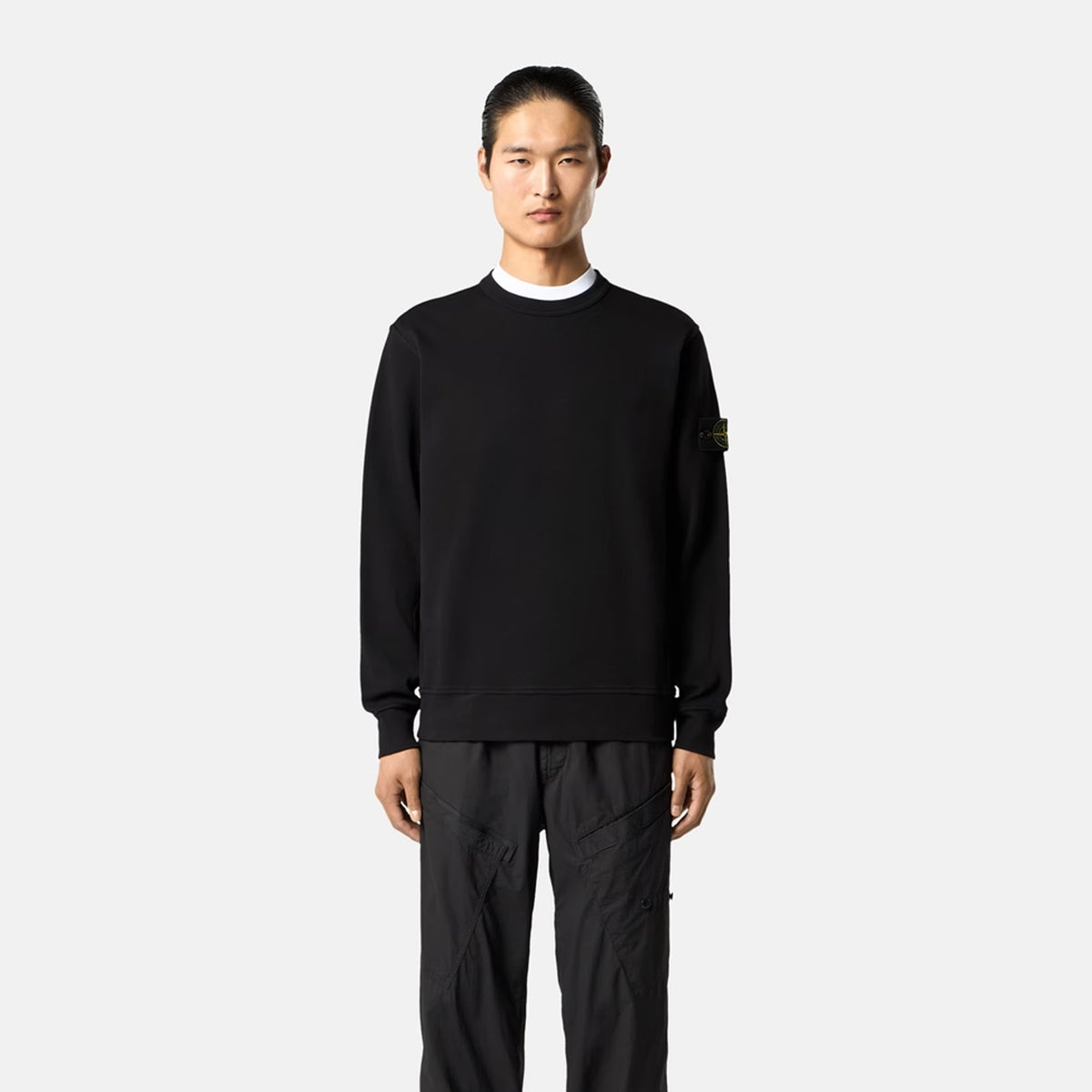 Stone Island Mens Organic Cotton Interlock Sweatshirt
