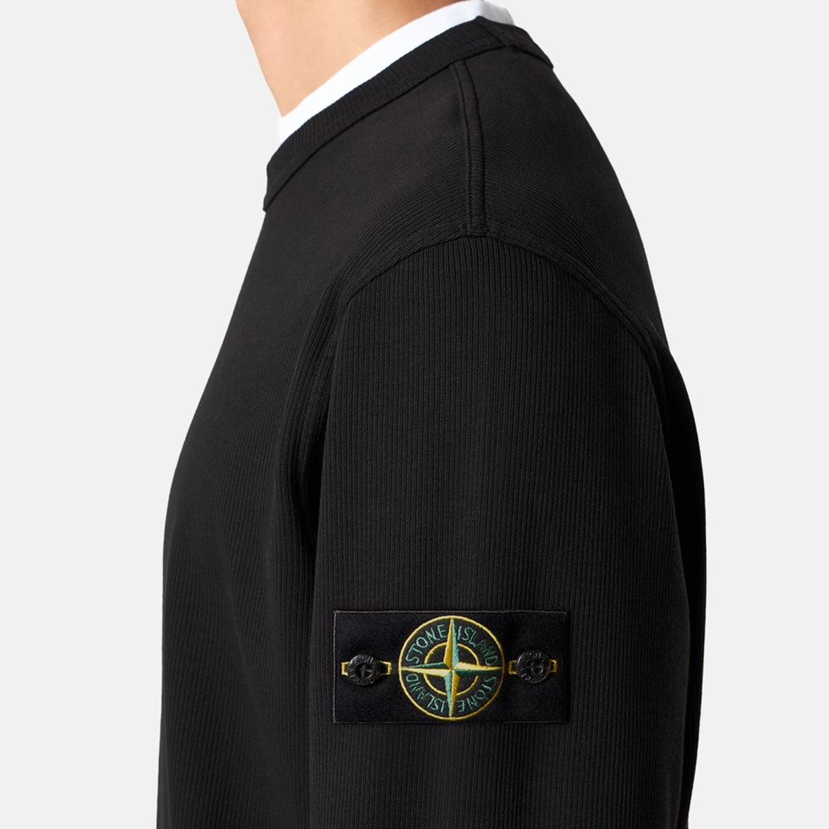 Stone Island Mens Organic Cotton Interlock Sweatshirt
