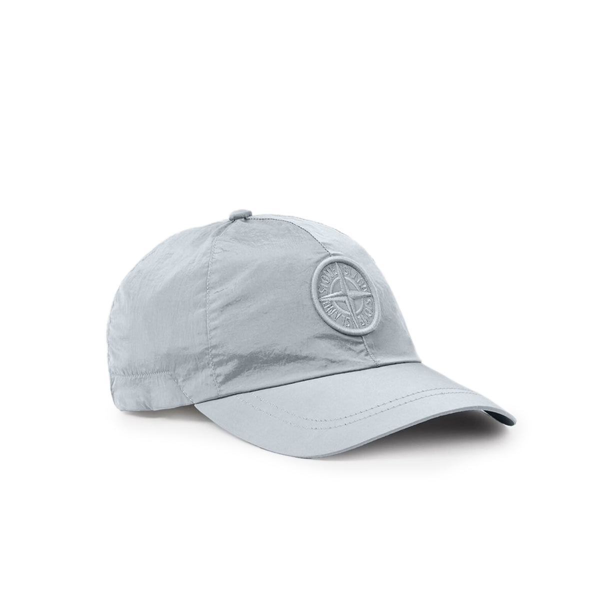grey nylon hat on a white background