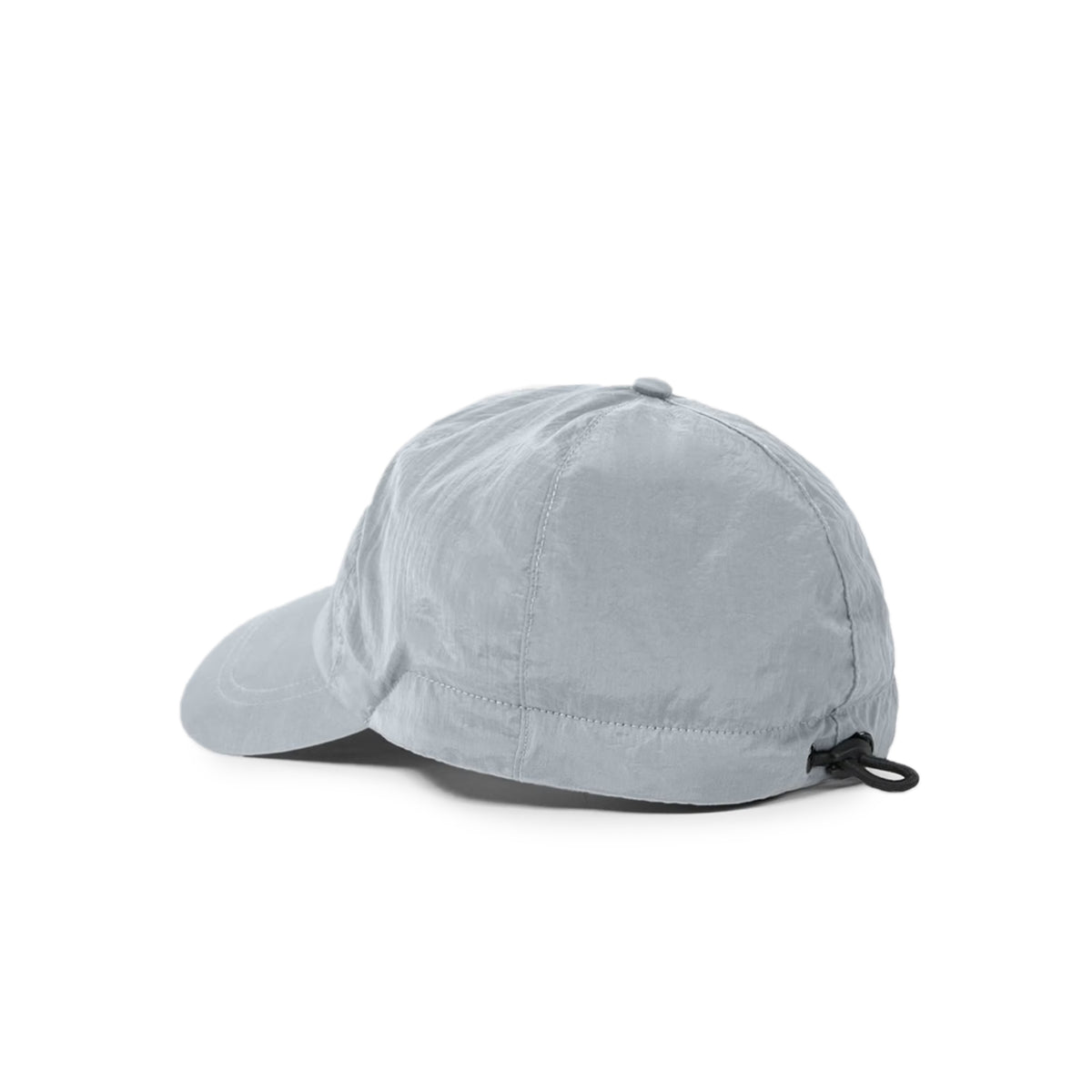 grey nylon hat on a white background