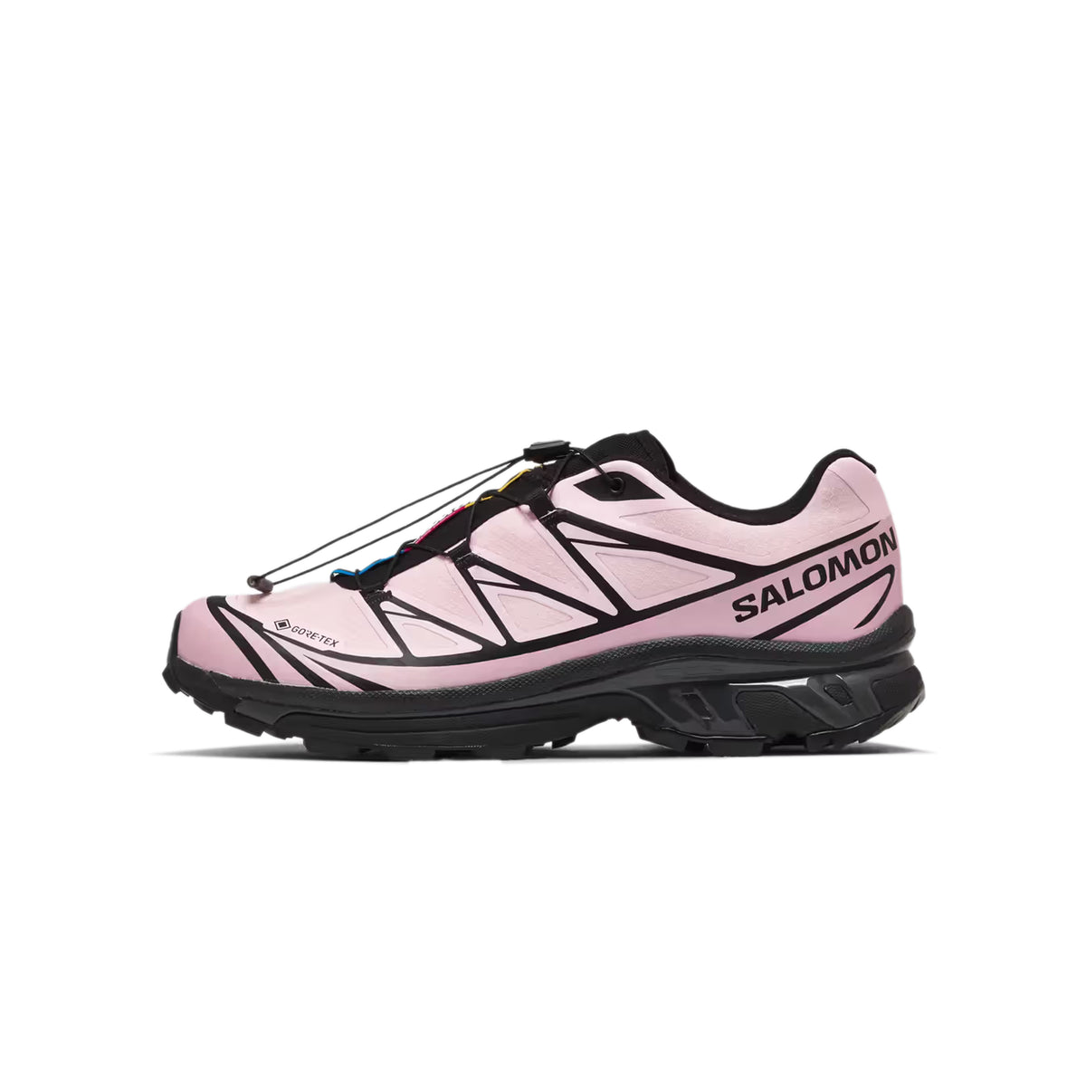 Black / Icy Pink Sneakers on a white background