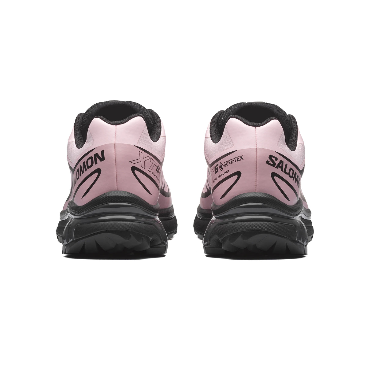 Black / Icy Pink Sneakers on a white background