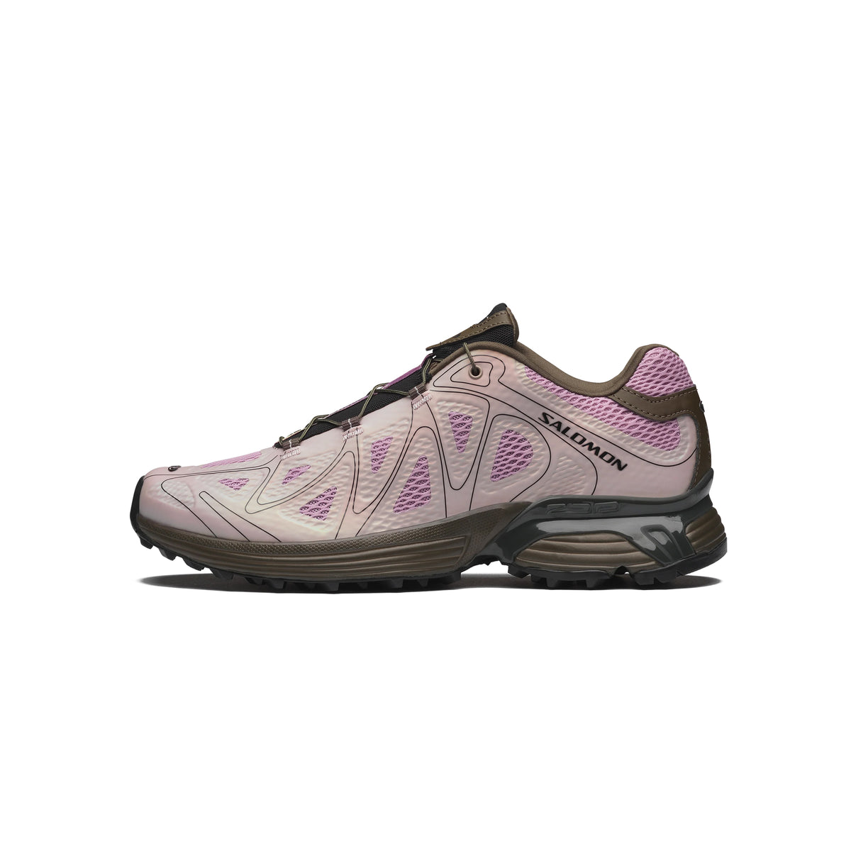 Grape Leaf / Dawn Pink Sneakers on a white background