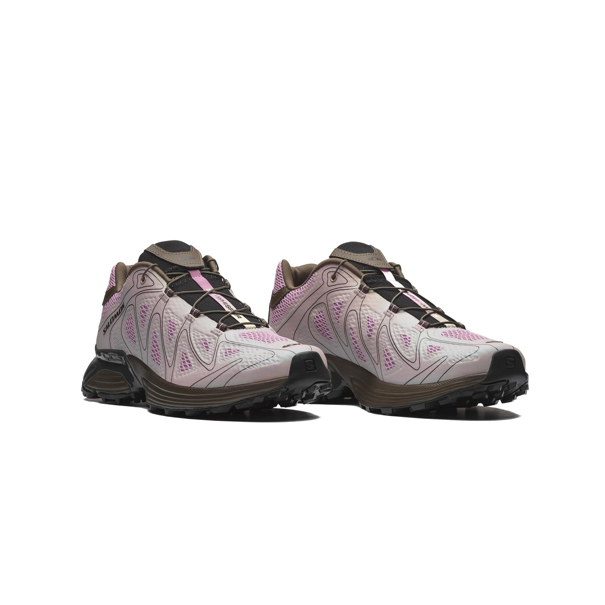 Grape Leaf / Dawn Pink Sneakers on a white background