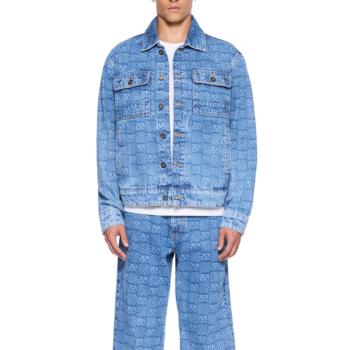L/AB c/o Off-White™ Mens AOP Denim Jacket