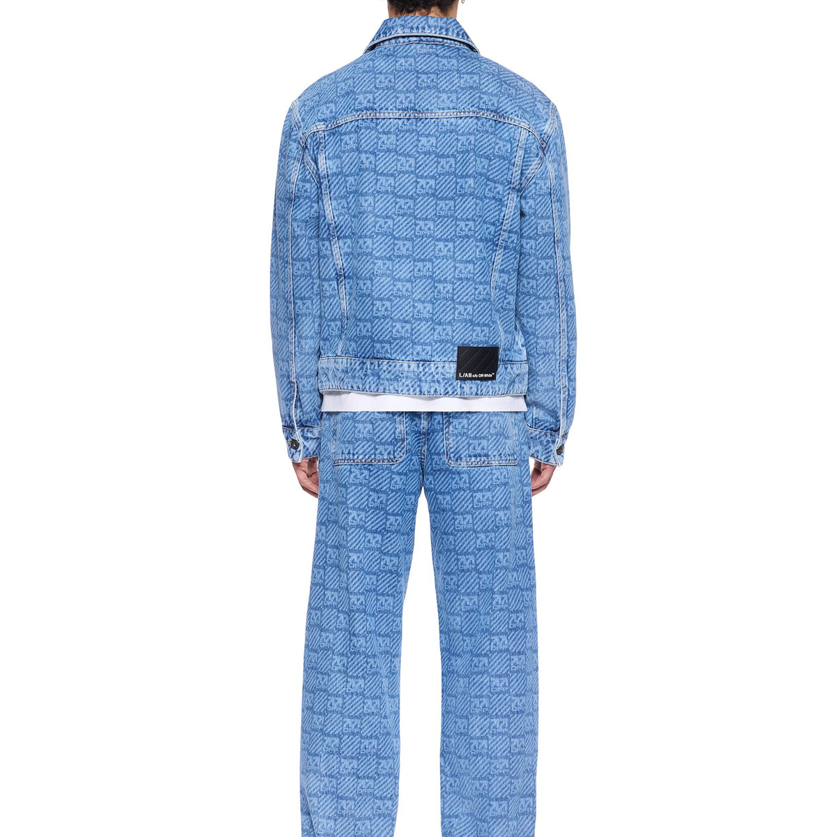 L/AB c/o Off-White™ Mens AOP Denim Jacket