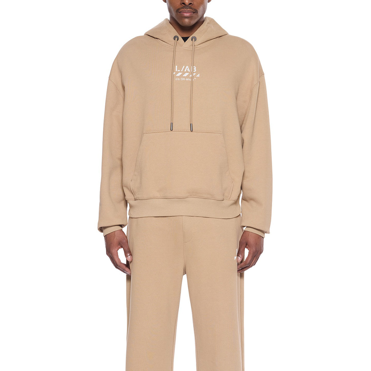 L/AB c/o Off-White™ Mens Core Diagonal Hoodie