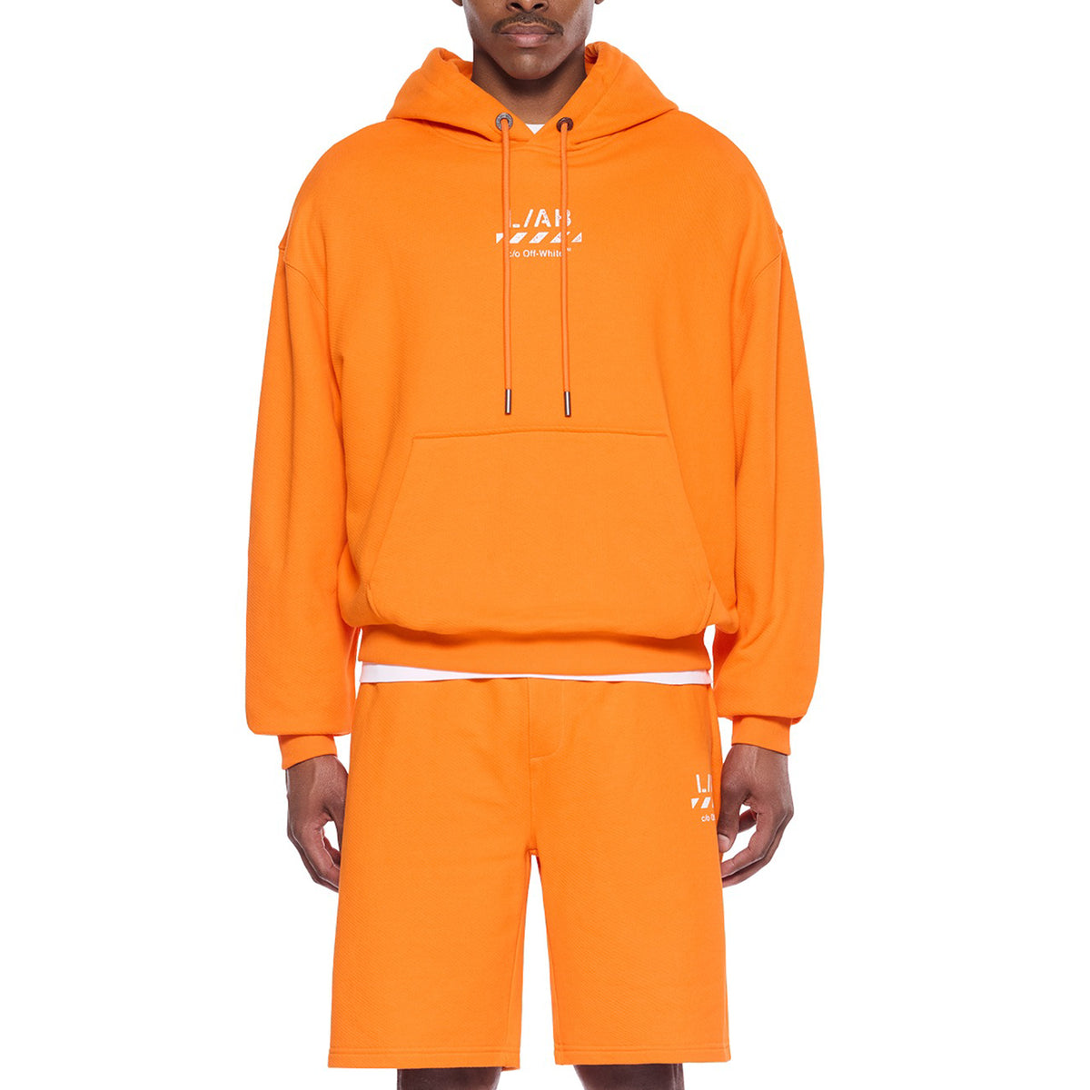 L/AB c/o Off-White™ Mens Core Diagonal Hoodie