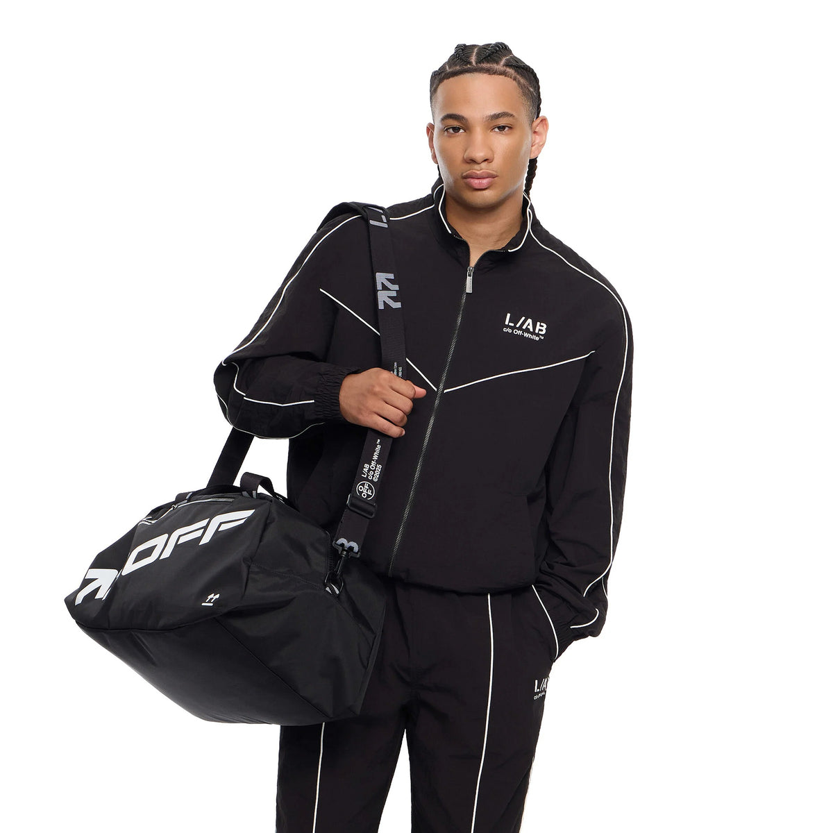 L/AB c/o Off-White™ Mens Diagonal Track Jacket